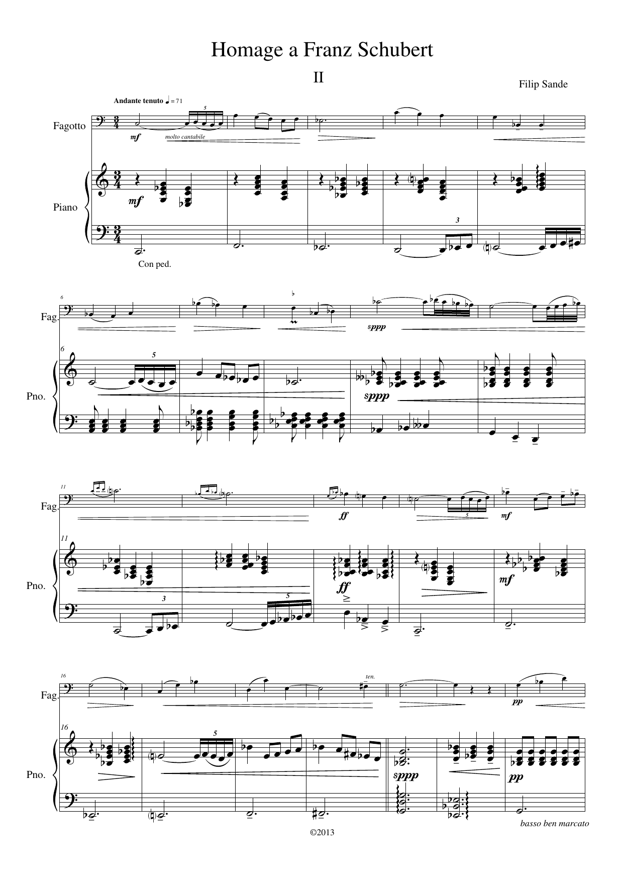 Miniatyrsuite for fagott & klaver, op. 108b - Image 6