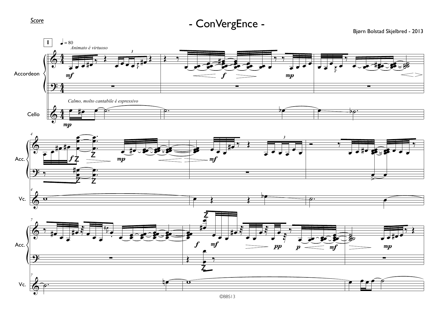 ConVergEnce - For accordeon & cello - Image 5