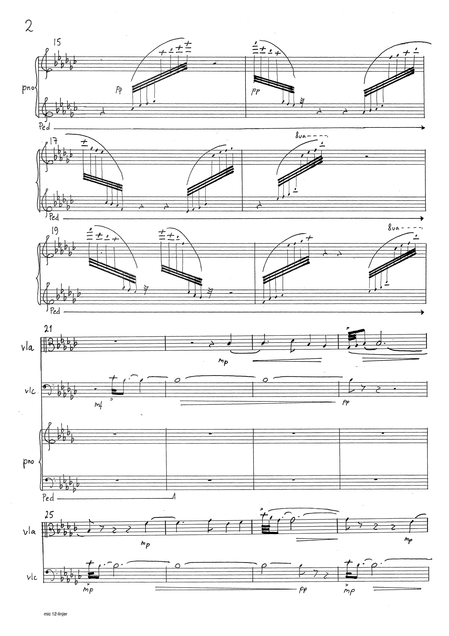 Songs of the Silence - For viola, cello and piano, op. 175 b - Image 4