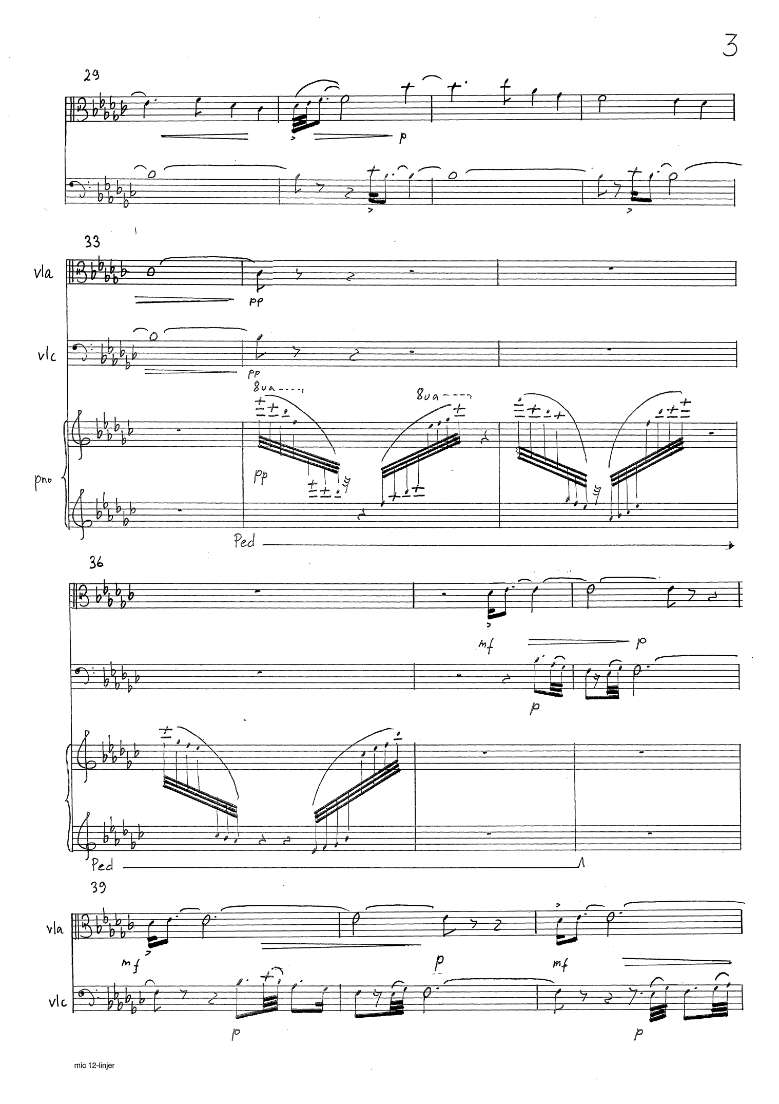 Songs of the Silence - For viola, cello and piano, op. 175 b - Image 5