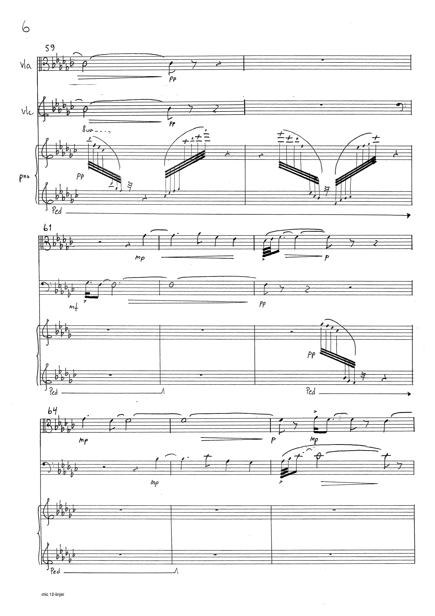 Songs of the Silence - For viola, cello and piano, op. 175 b - Image 8