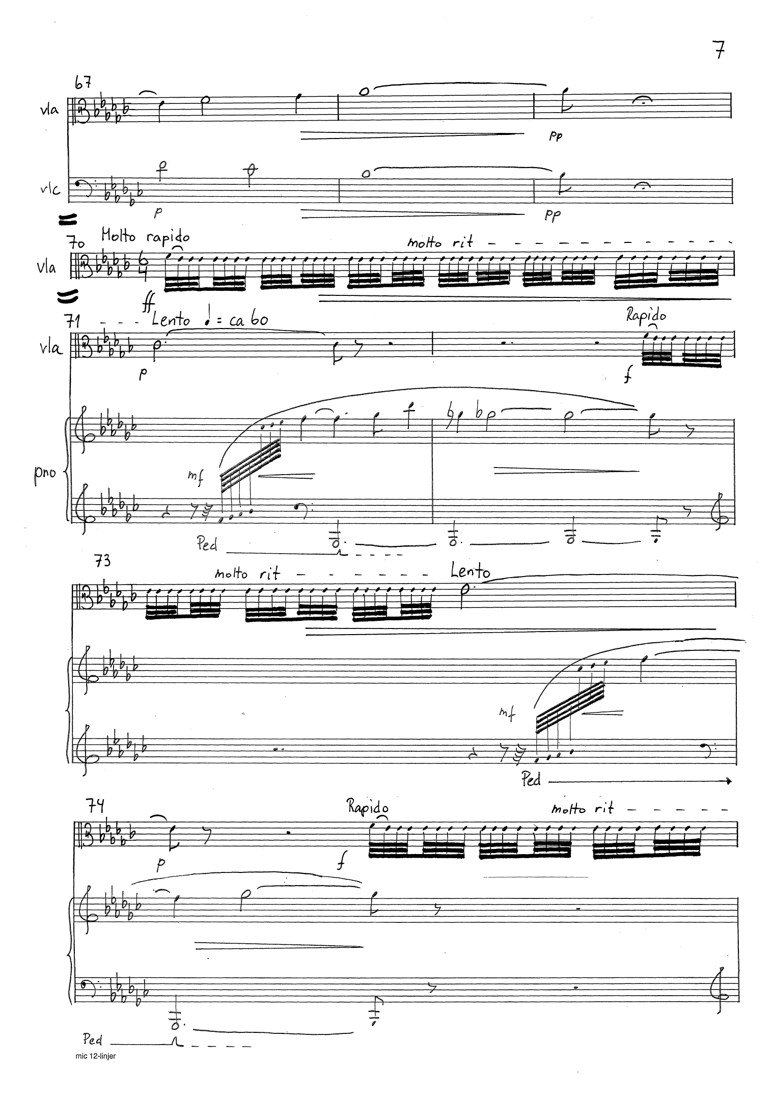 Songs of the Silence - For viola, cello and piano, op. 175 b - Image 9