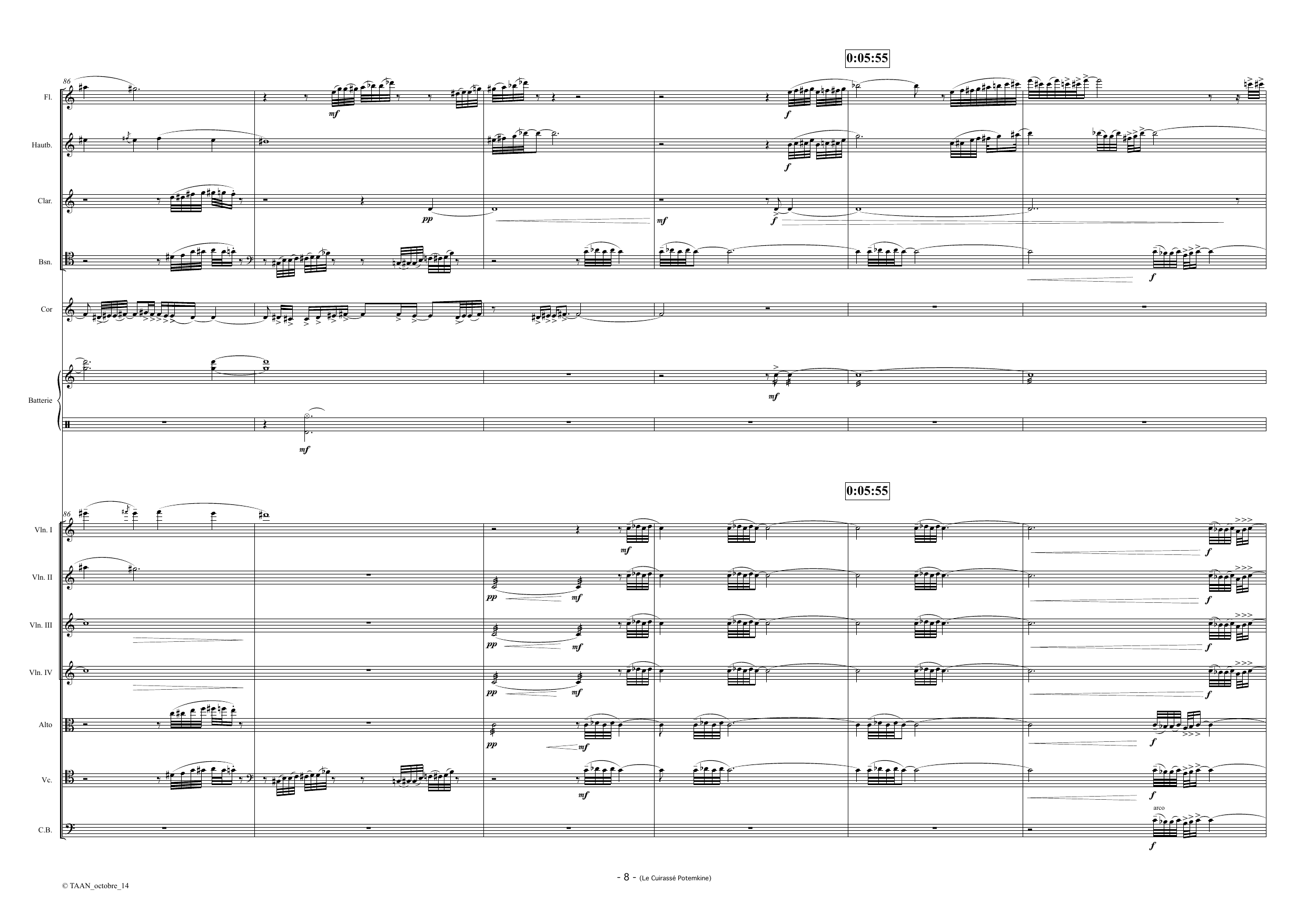 Le Cuirassé Potemkine - pour ensemble et film muet - Bilde 9