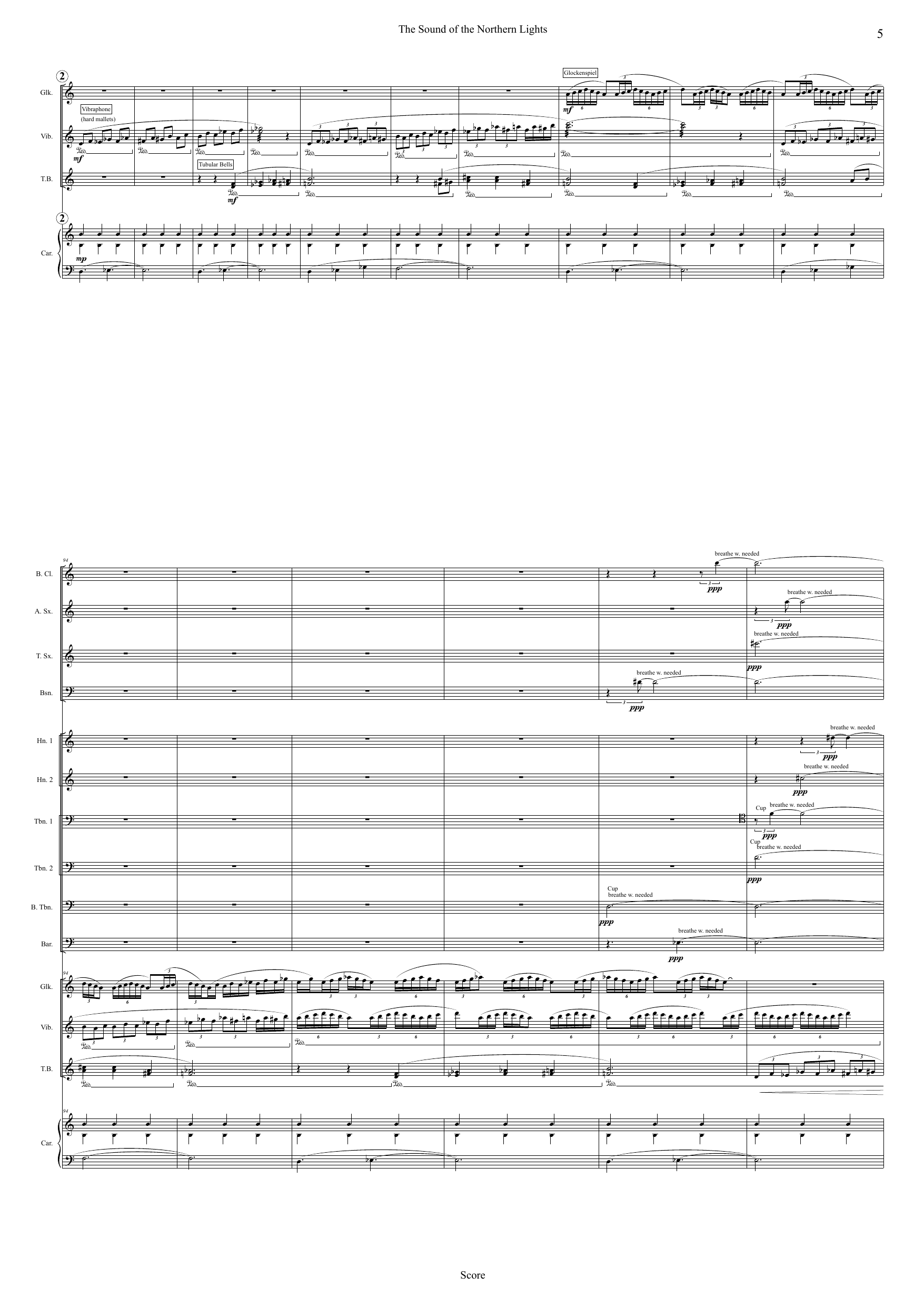 The Sound of the Northern Lights - For children/youth choir, carillion, church organ and wind ensemble - Image 5