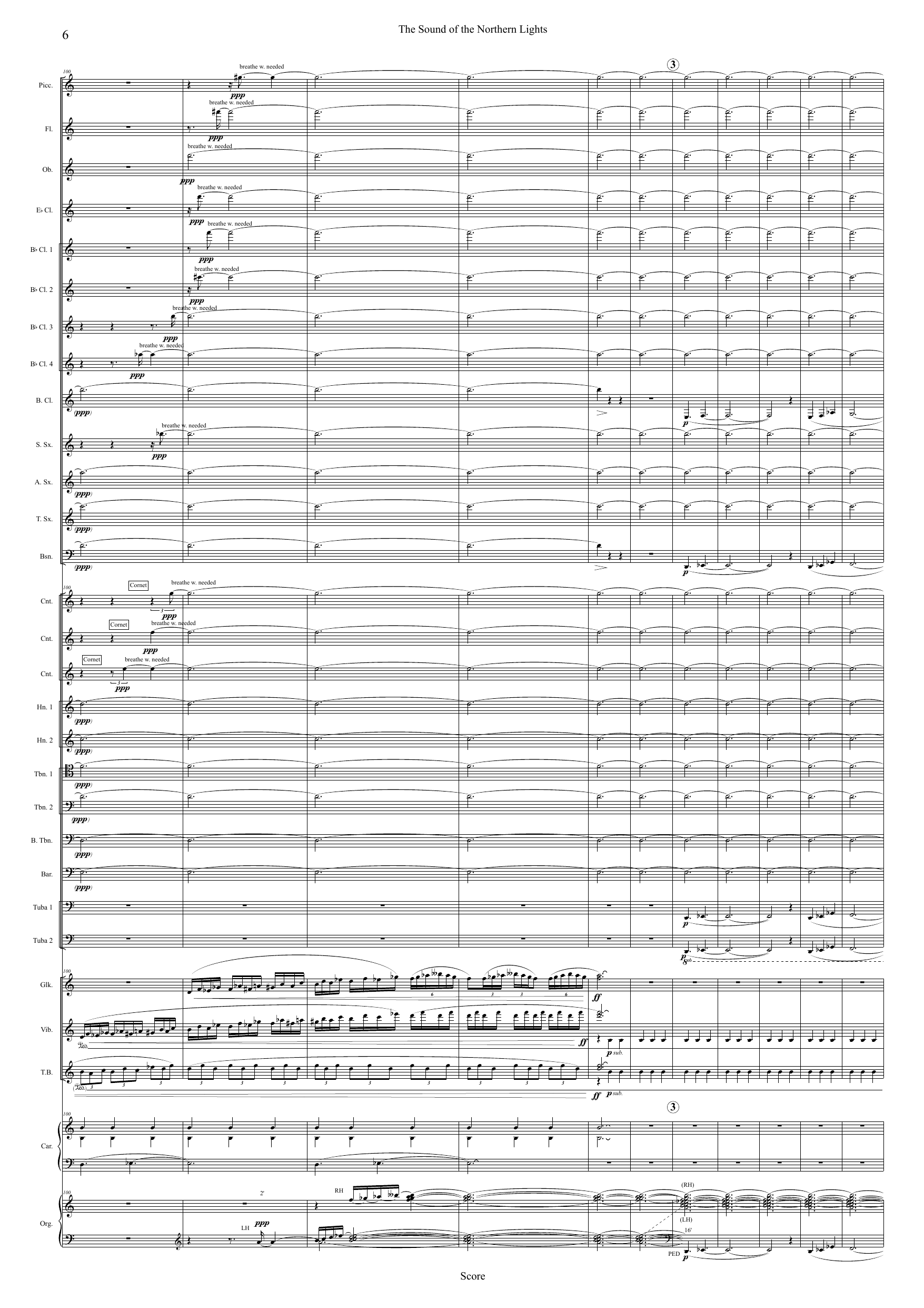 The Sound of the Northern Lights - For children/youth choir, carillion, church organ and wind ensemble - Image 6