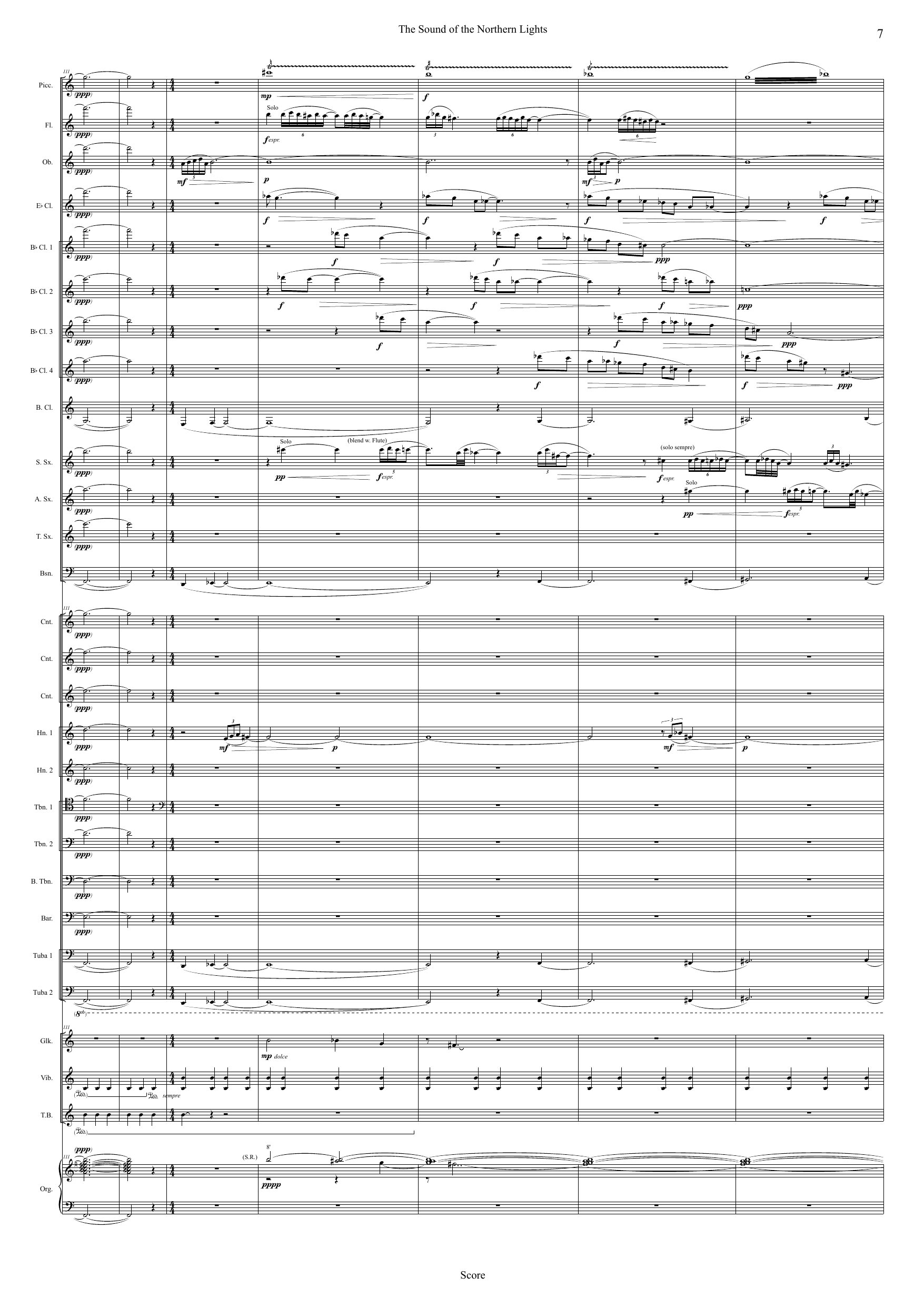 The Sound of the Northern Lights - For children/youth choir, carillion, church organ and wind ensemble - Image 7