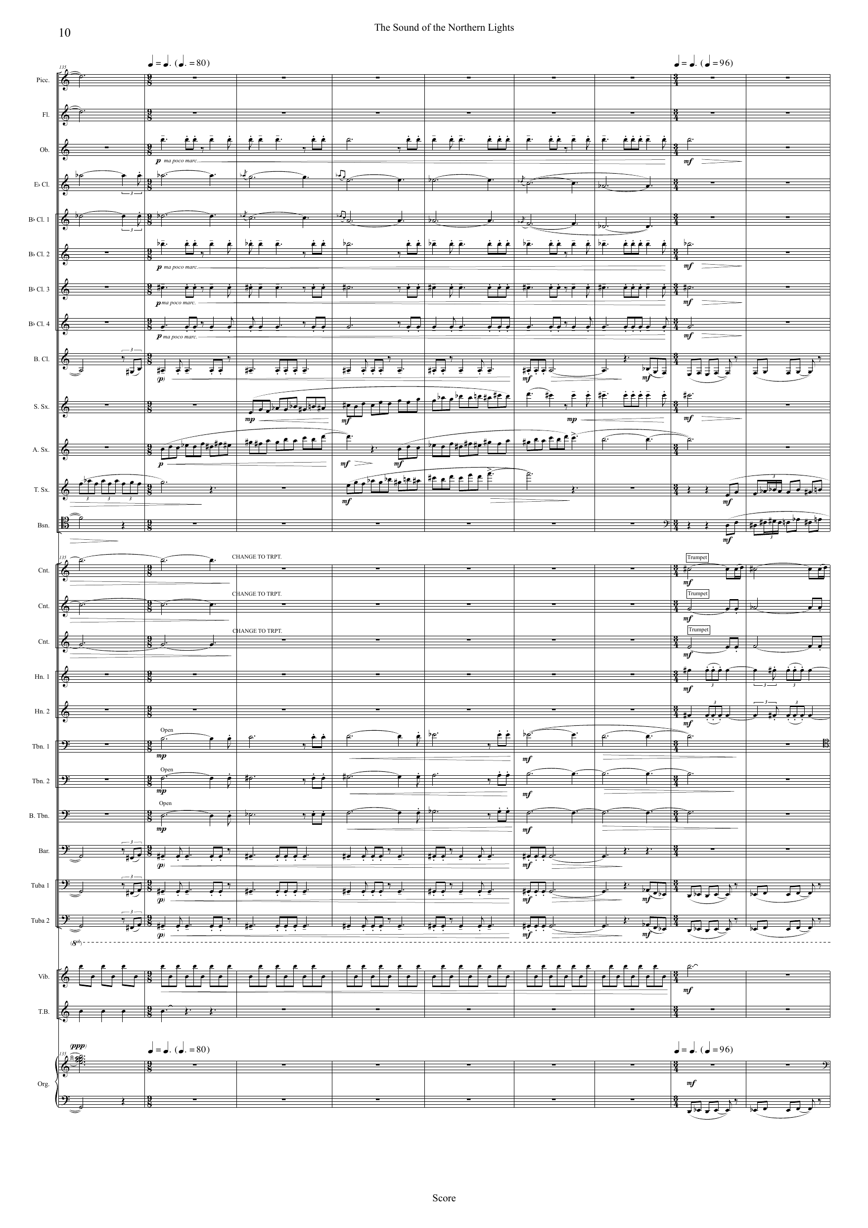 The Sound of the Northern Lights - For children/youth choir, carillion, church organ and wind ensemble - Image 10