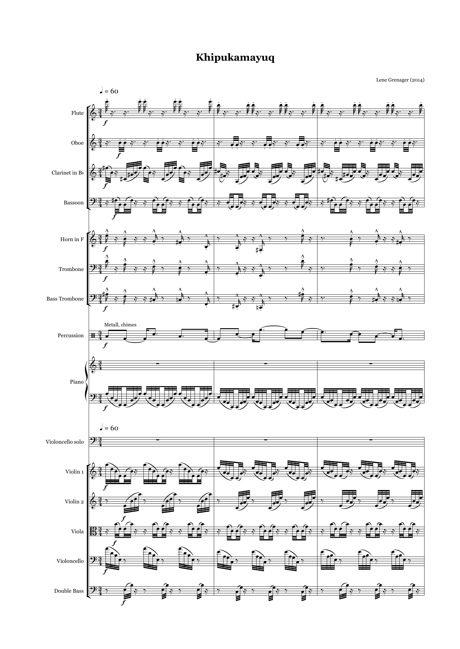Khipukamayuq - Concert for amplified cello and sinfonietta - Image 5
