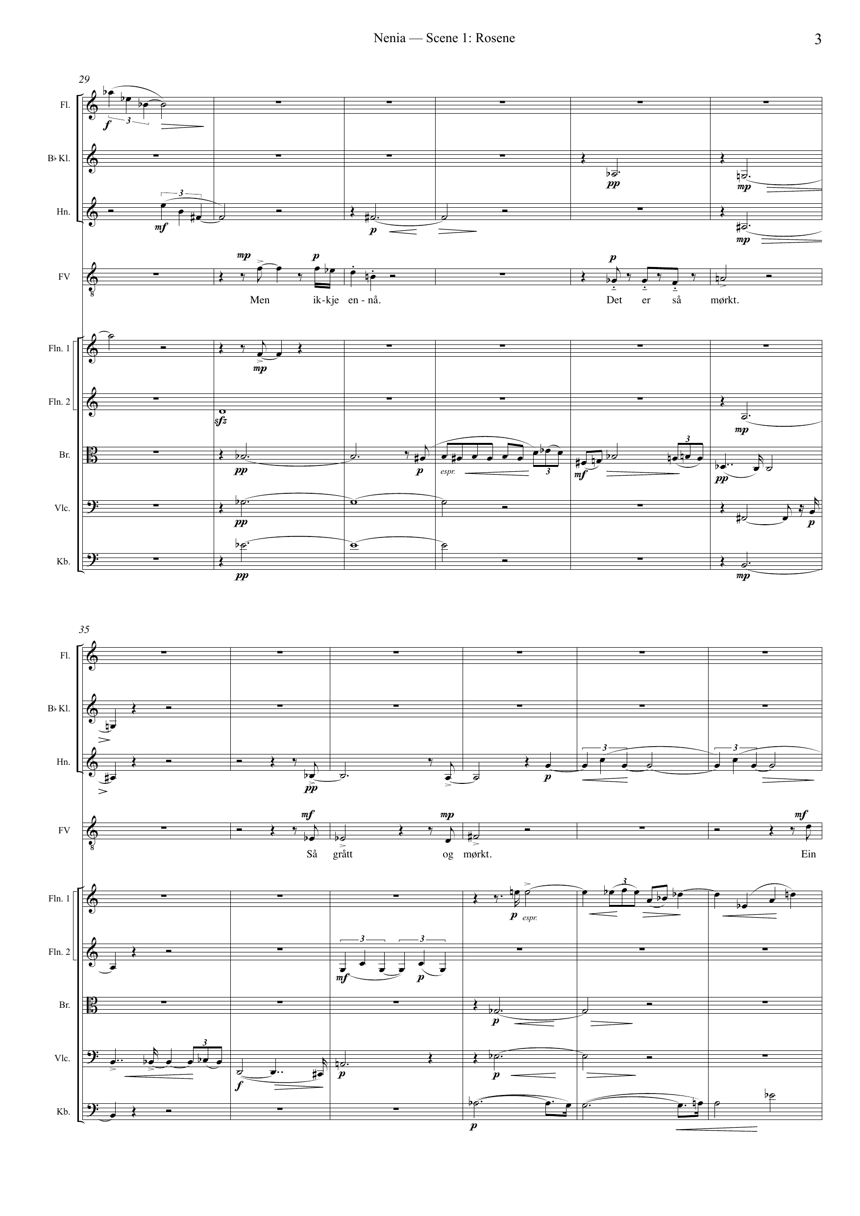Nenia - Ein kammeropera til minne om Fartein Valen, op. 92 - Image 9