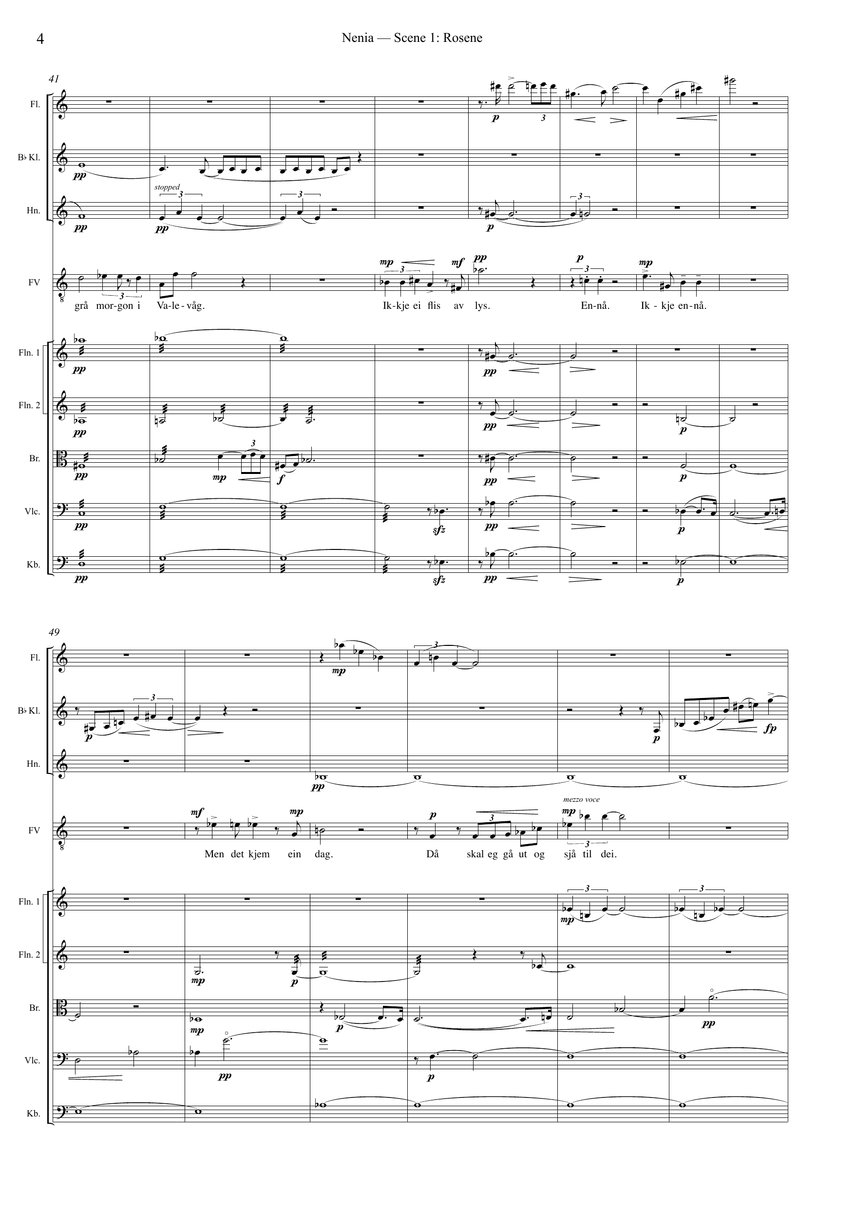 Nenia - Ein kammeropera til minne om Fartein Valen, op. 92 - Image 10