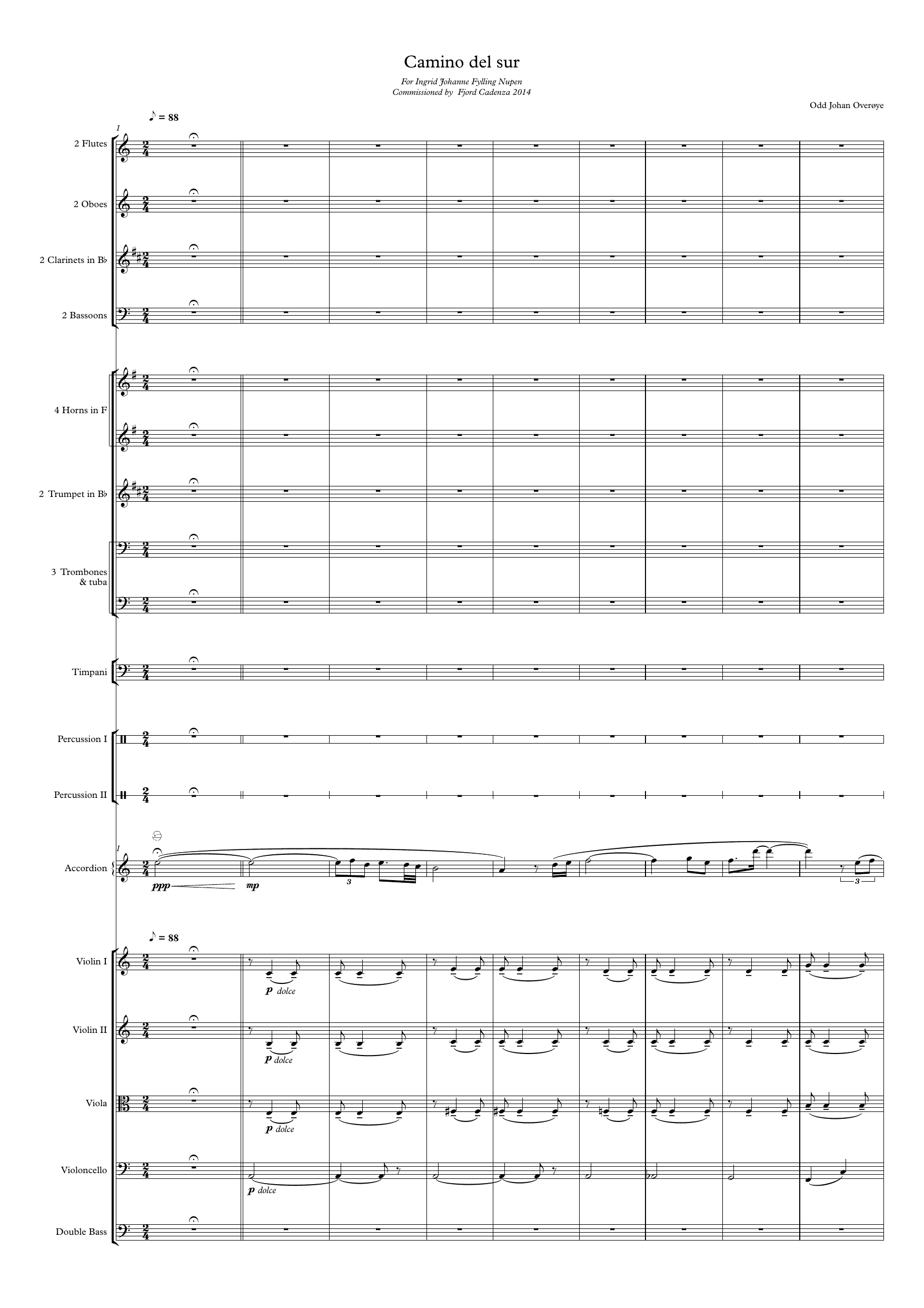 Camino del sur - For accordion and orchestra - Bilde 5