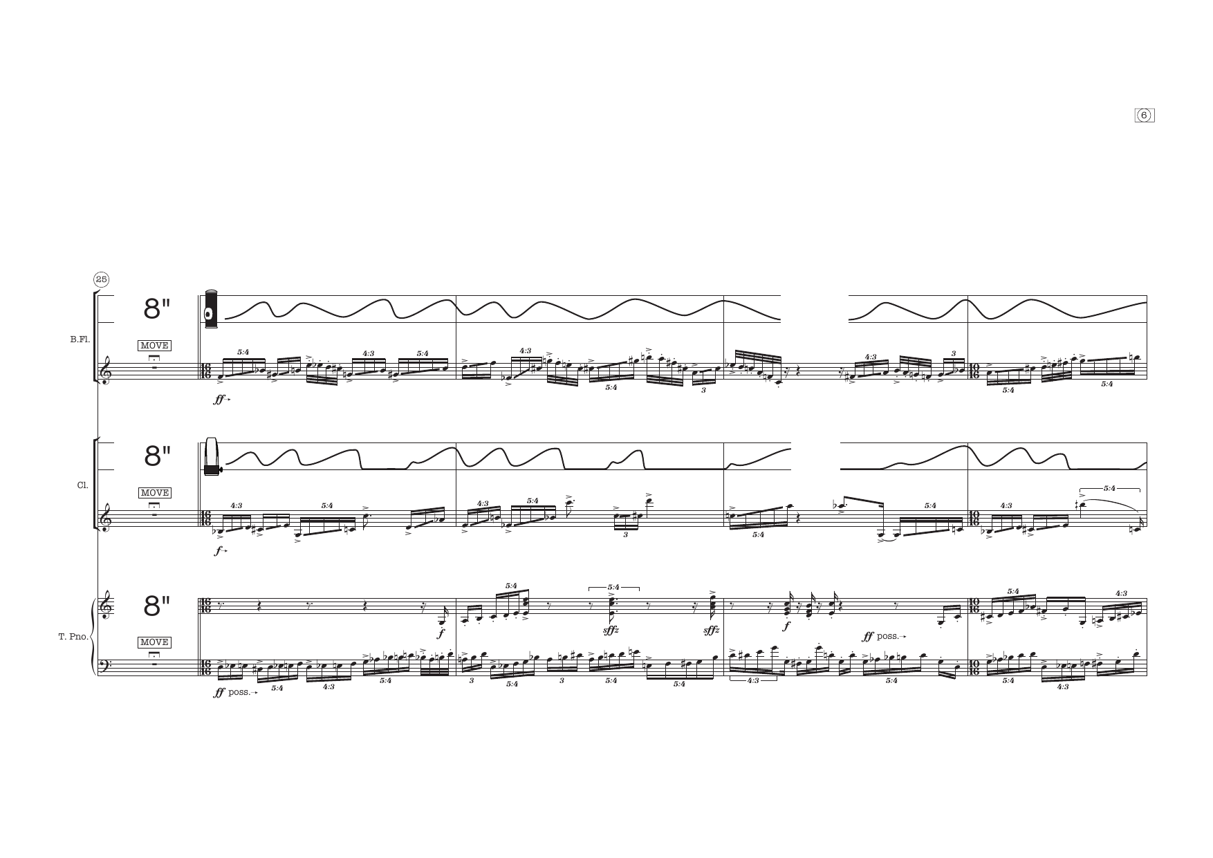out the dirty window - for bass flute, clarinets in A and Bb, and toy pianos - Image 9