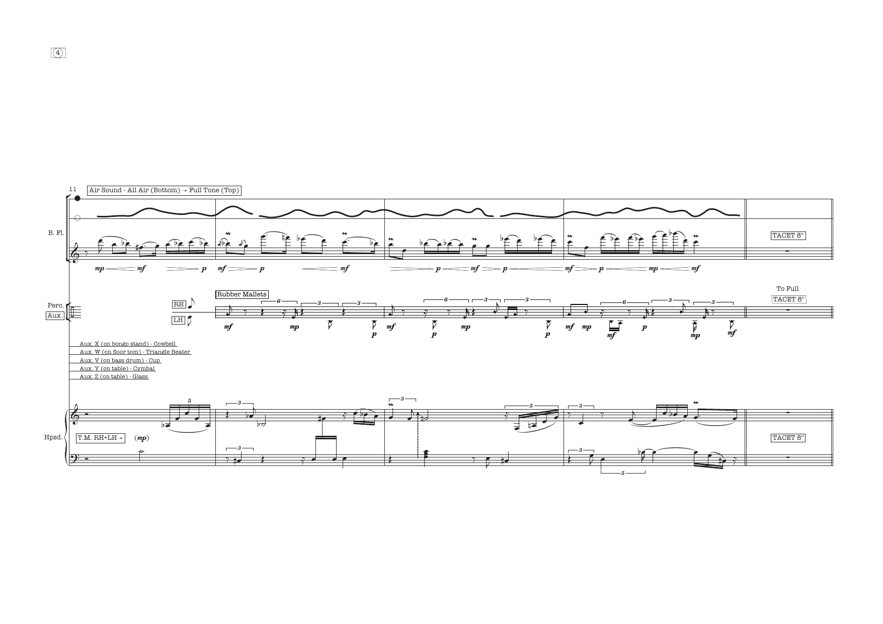 privacy of mind - for bass flute, percussion, and harpsichord - Image 8