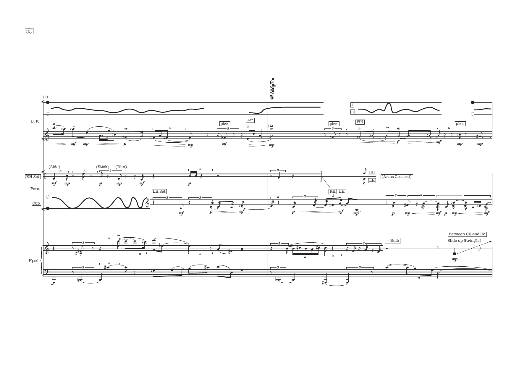 privacy of mind - for bass flute, percussion, and harpsichord - Image 10