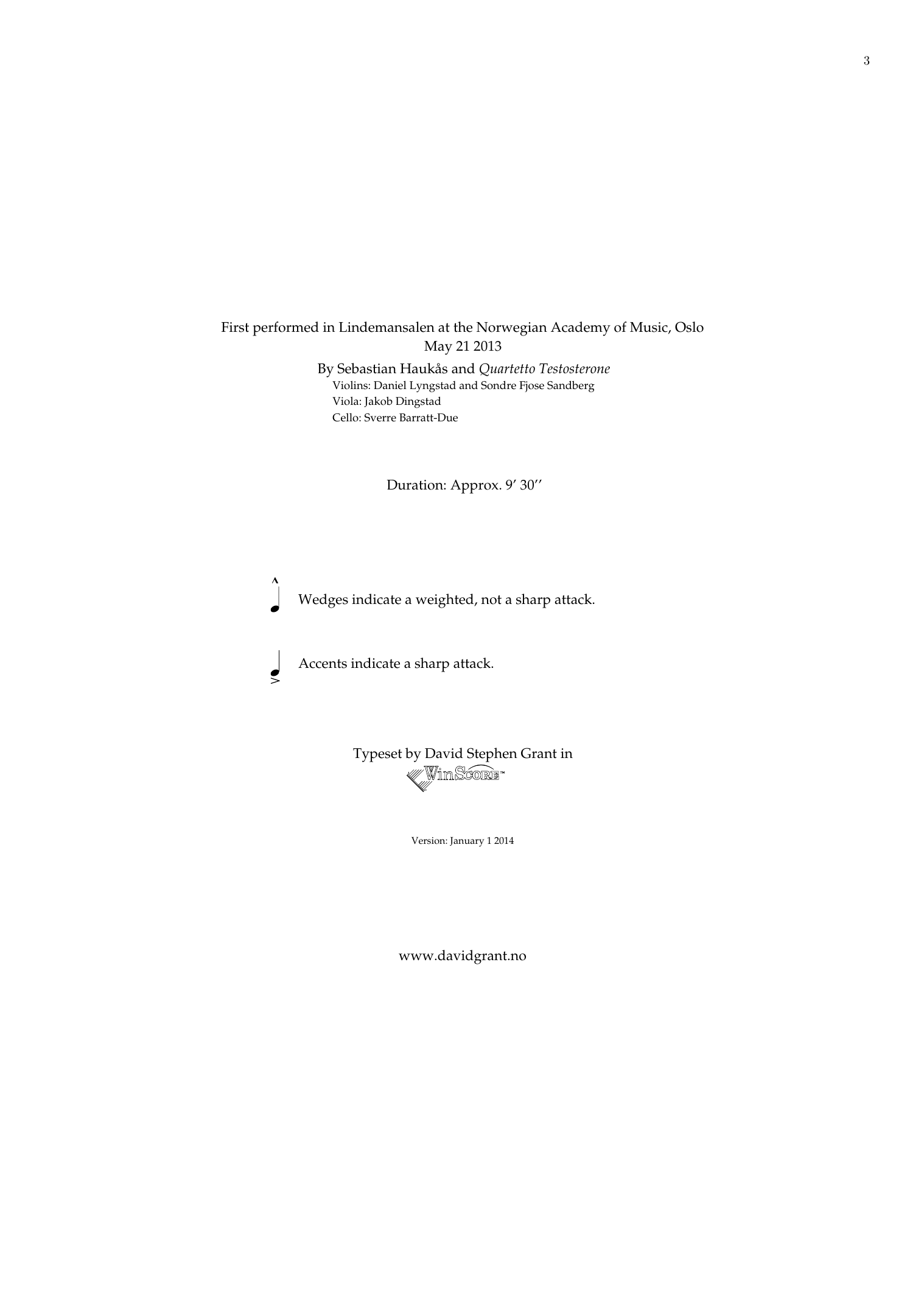 Evasion - For Trumpet and String Quartet - Image 3