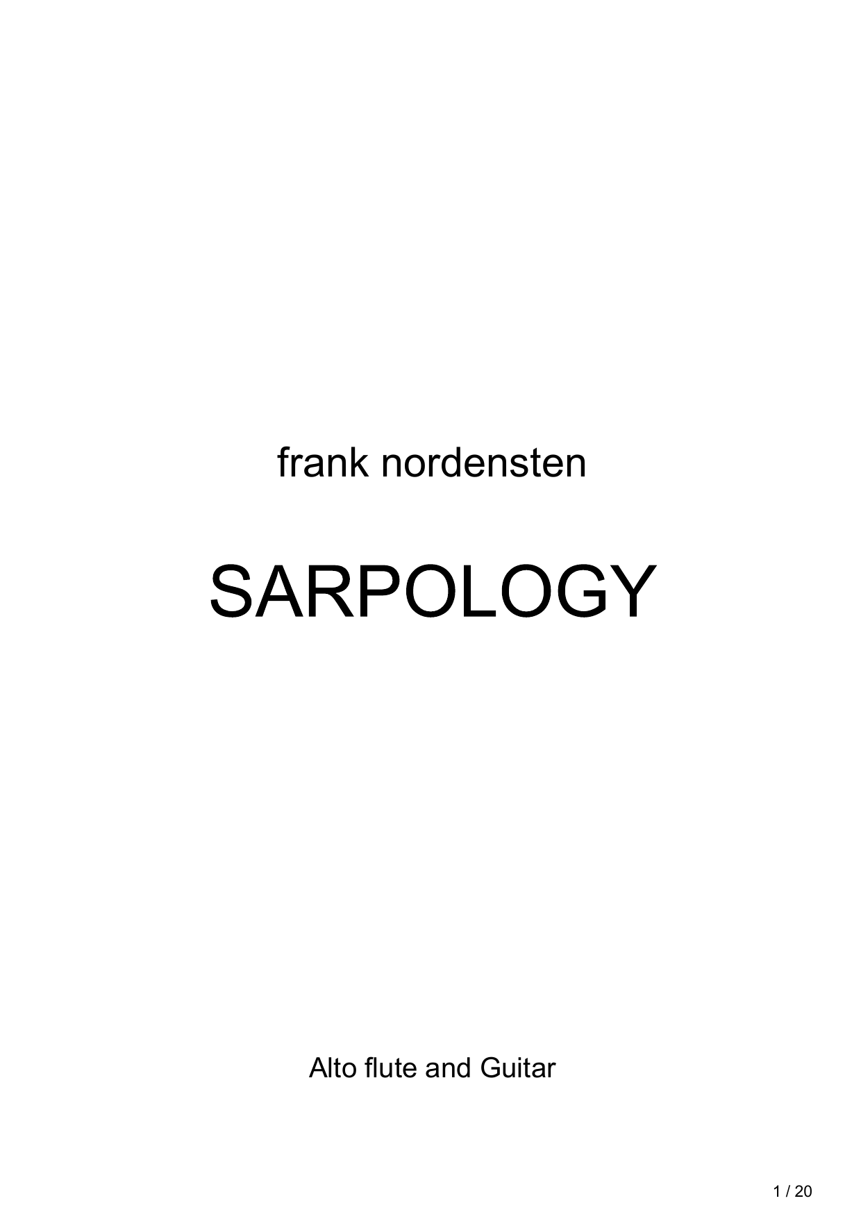 Sarpology - Three Statements on "2016"