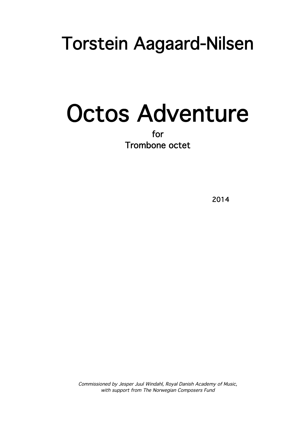 Octos Adventure - For trombone octet