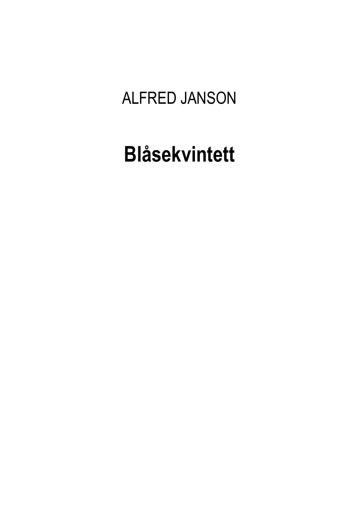 Blåsekvintett