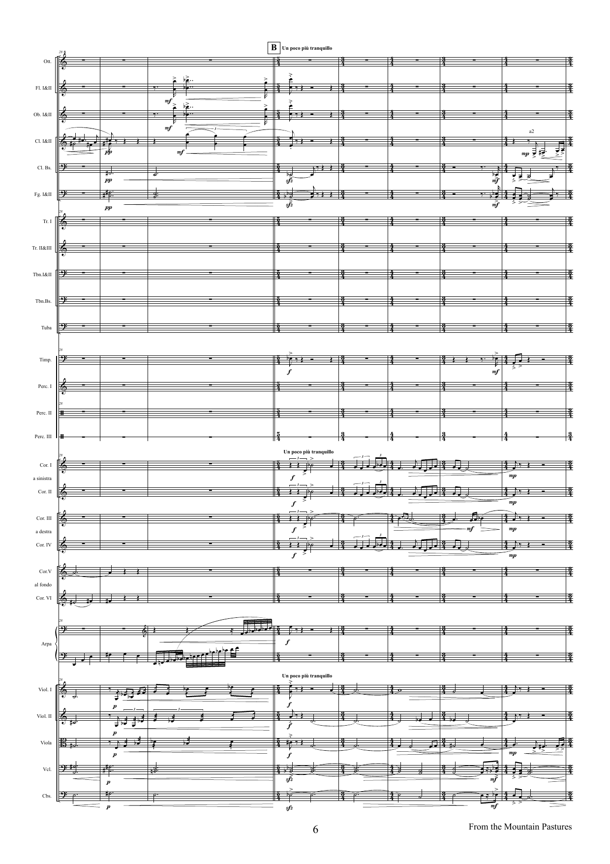 Horns in Landscape - Three Historical Pieces for Six Horns and Orchestra, op. 118 - Image 6