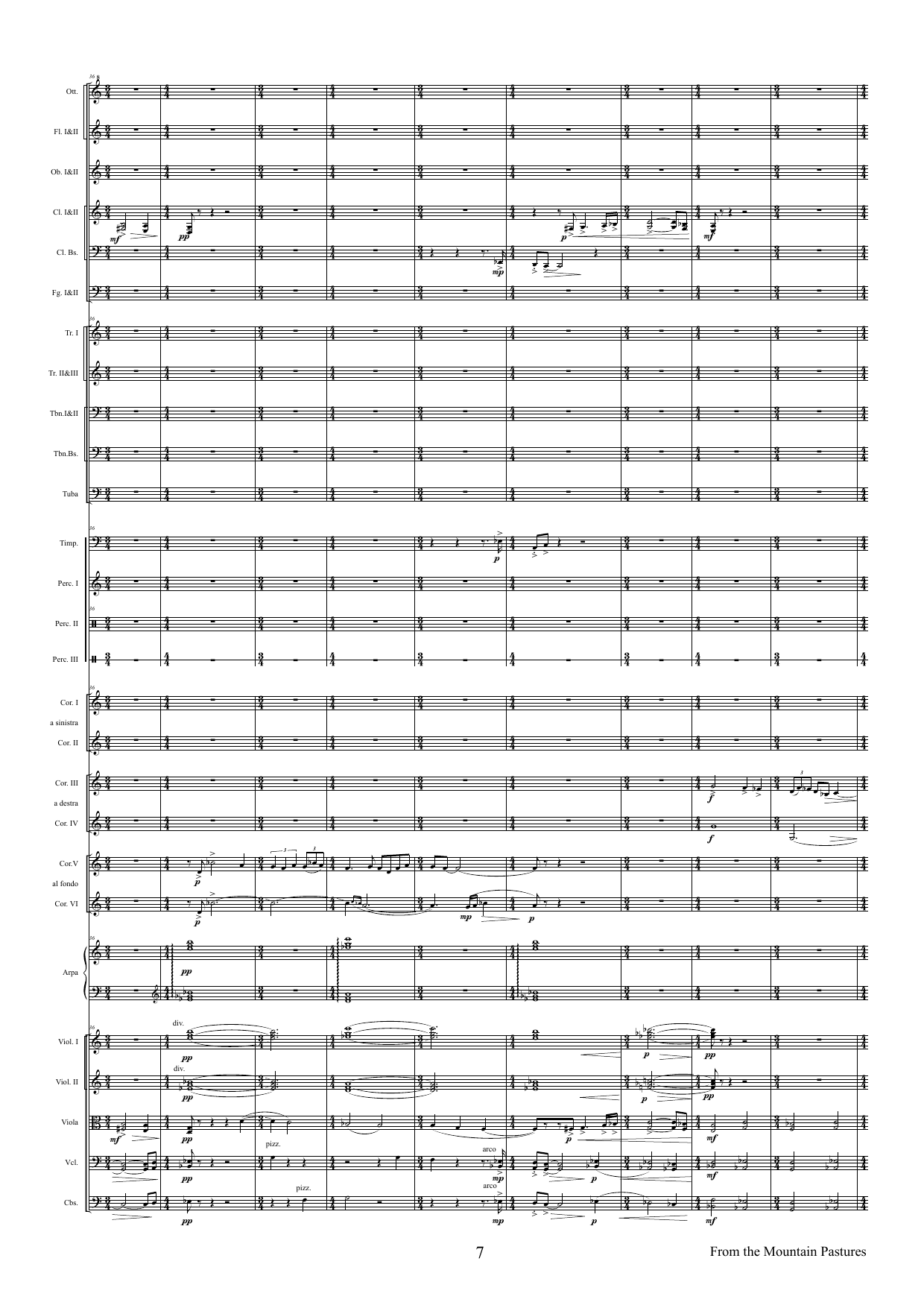 Horns in Landscape - Three Historical Pieces for Six Horns and Orchestra, op. 118 - Image 7