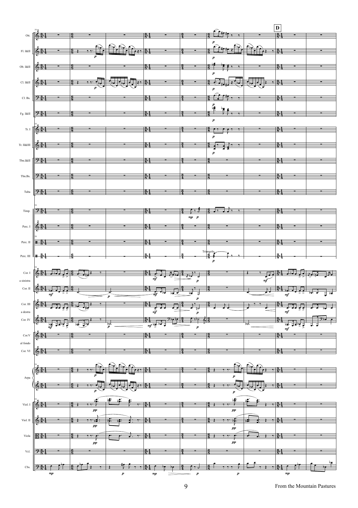 Horns in Landscape - Three Historical Pieces for Six Horns and Orchestra, op. 118 - Image 9