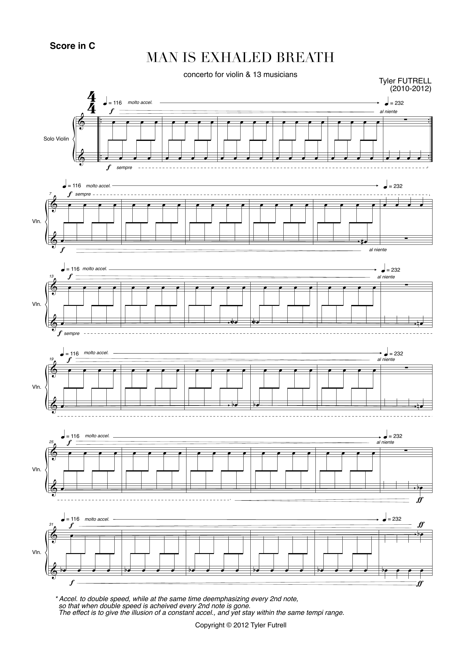 Man is Exhaled Breath - Concerto for violin, ensemble & singers - Bilde 5