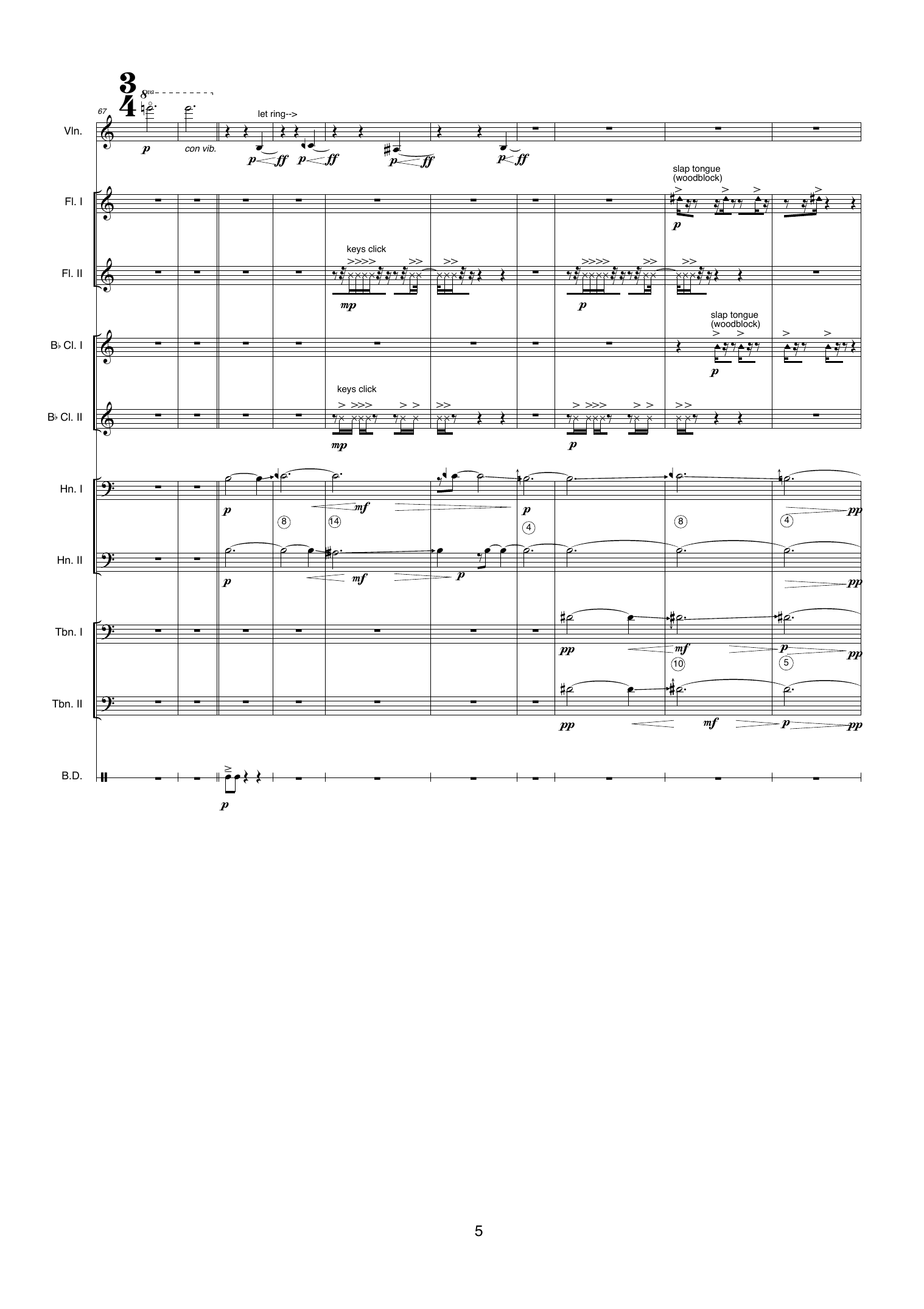 Man is Exhaled Breath - Concerto for violin, ensemble & singers - Bilde 9