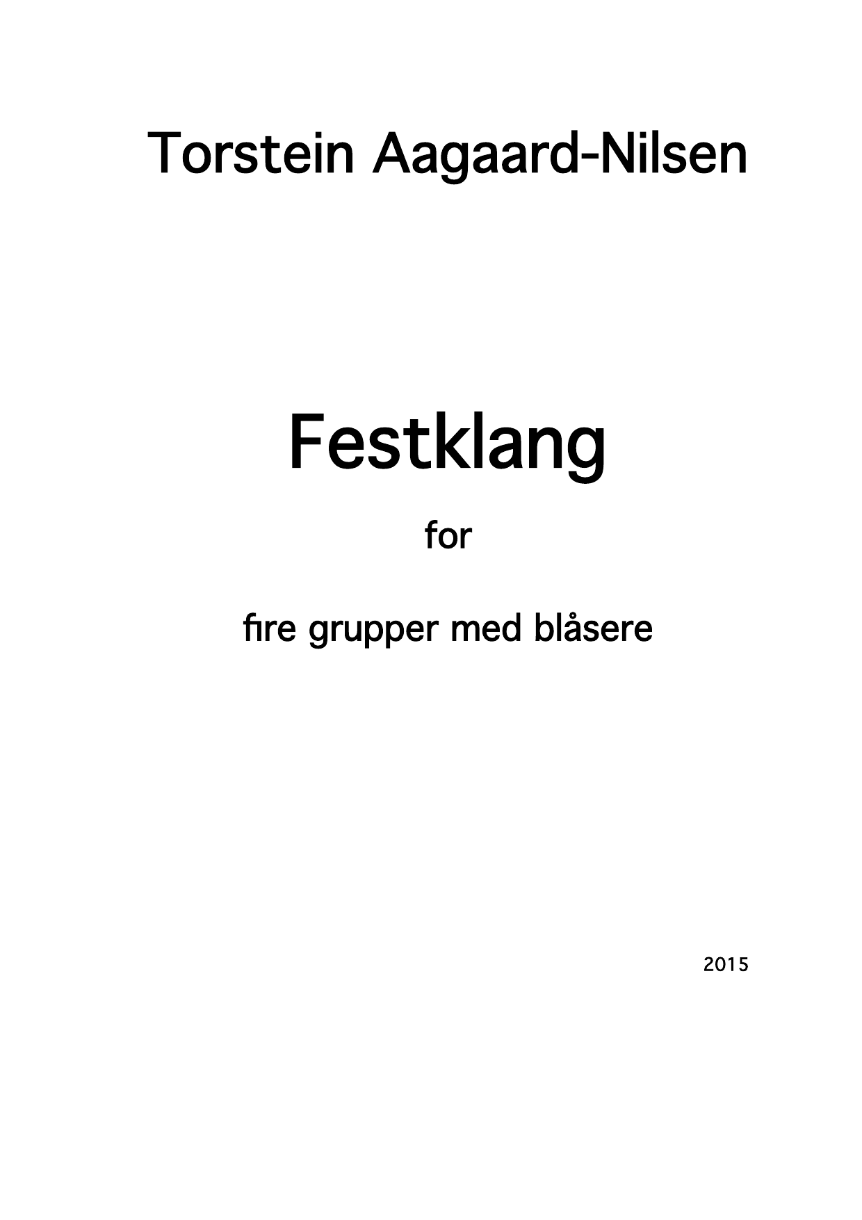 Festklang for fire grupper med blåsere - Bilde 3