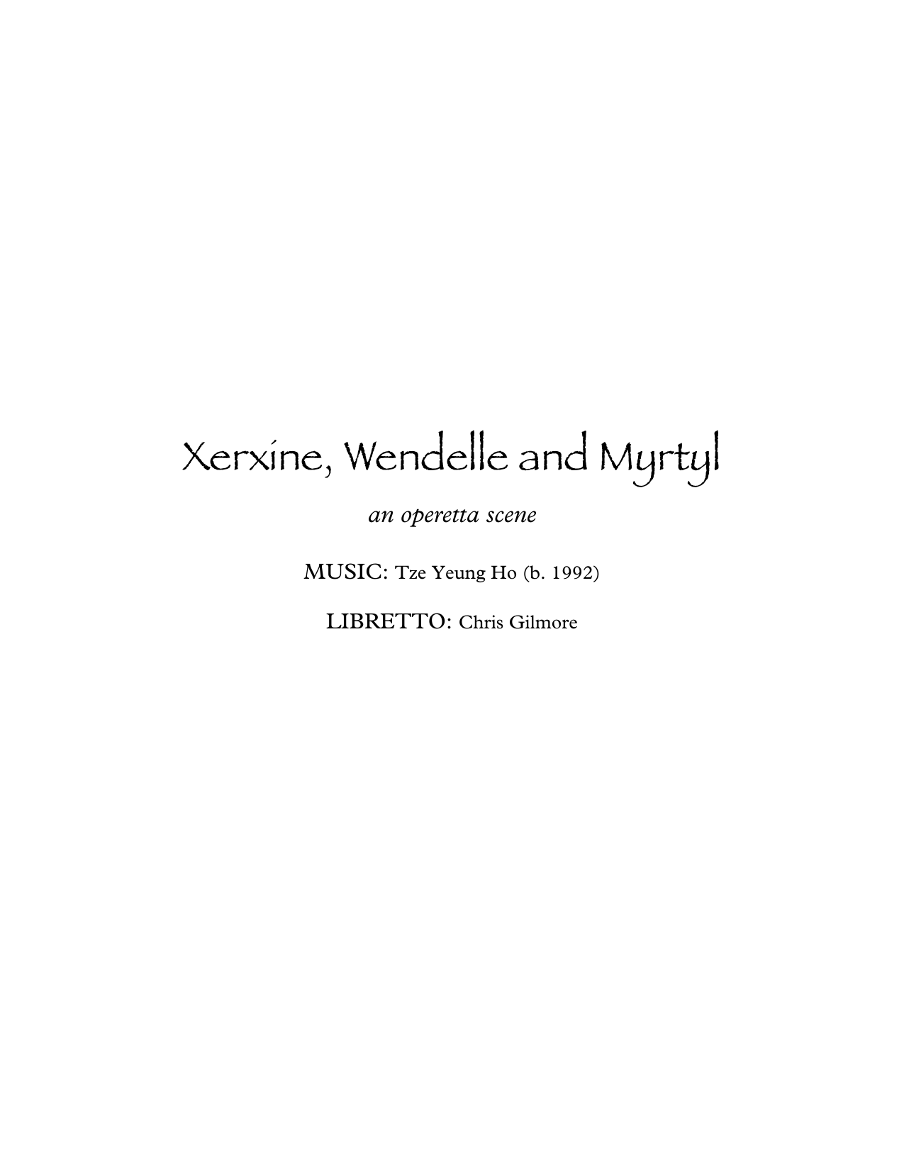 Xerxine, Wendelle and Myrtyl - an operetta scene - Image 3