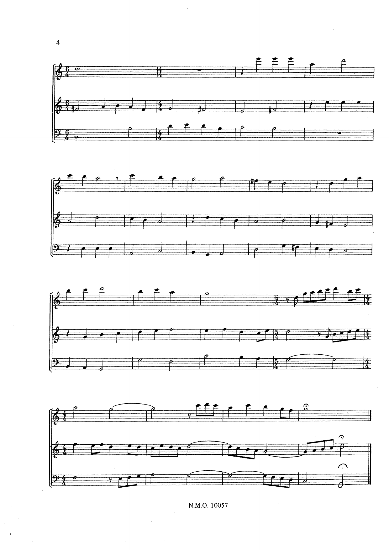 Short Chorale Partita - For three recorders, Op. 7, No. 2b - Image 5