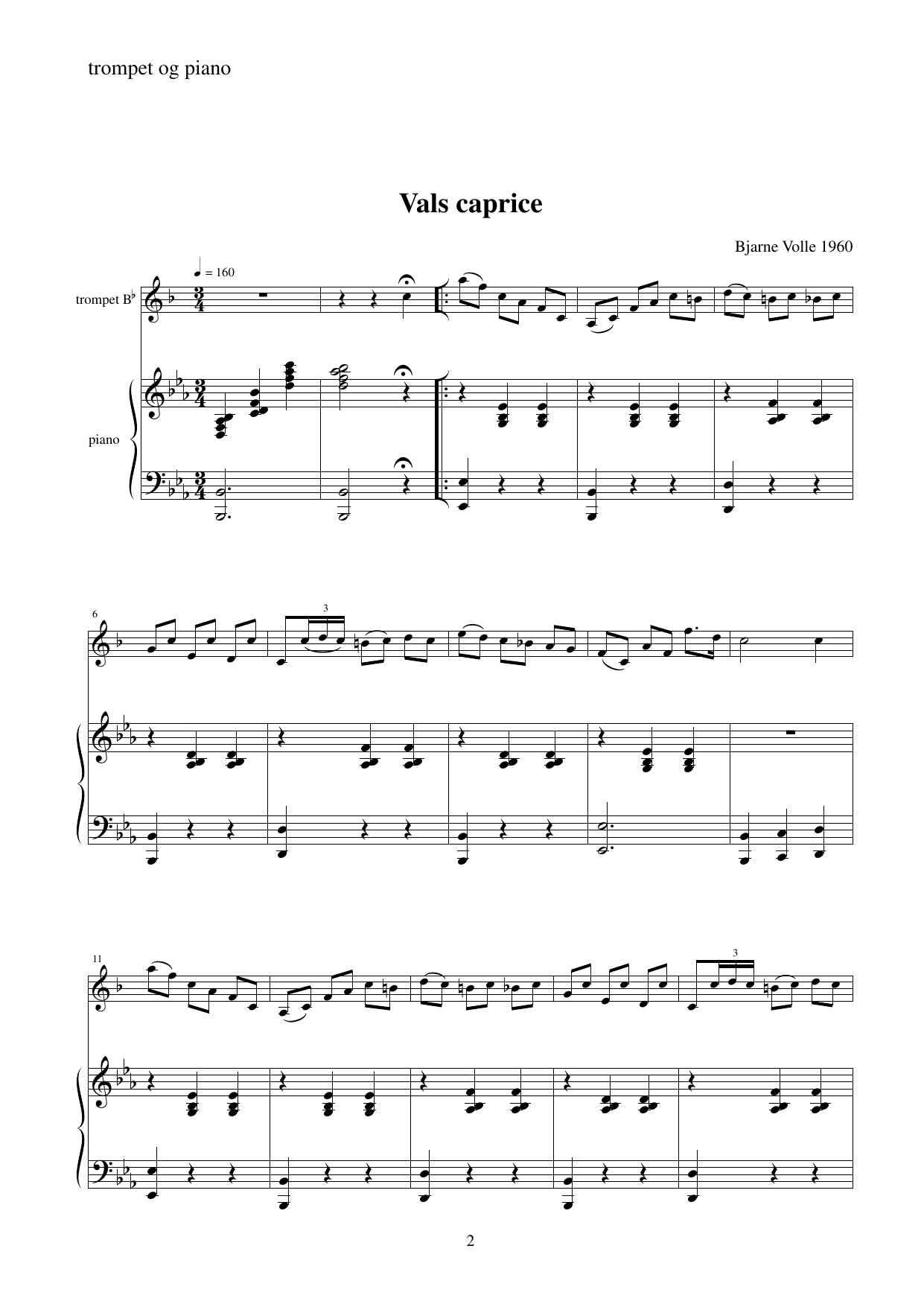 Fire komposisjonar - For trompet og piano - Image 3