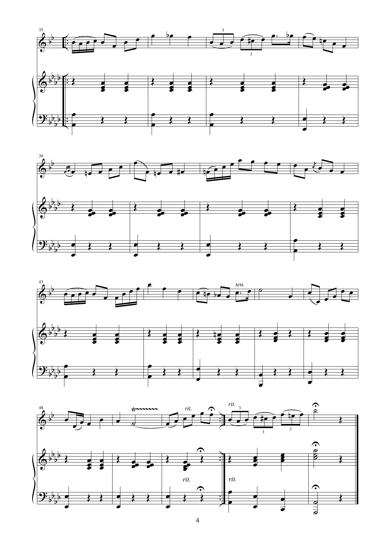Fire komposisjonar - For trompet og piano - Image 5