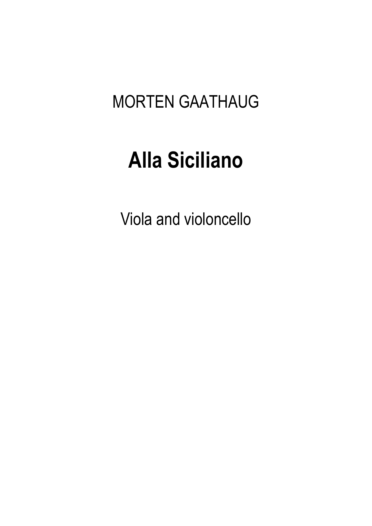 Alla Siciliano