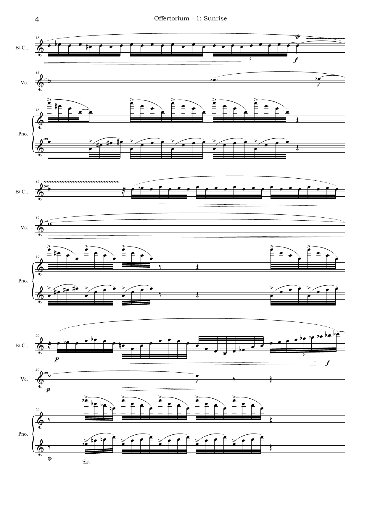 Offertorium - for Clarinet, Cello and Piano - Image 4