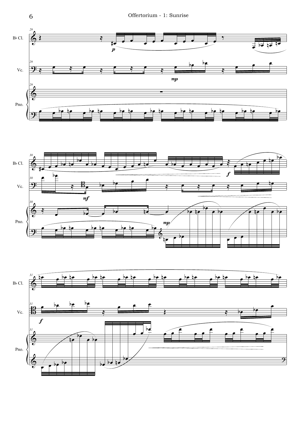 Offertorium - for Clarinet, Cello and Piano - Image 6