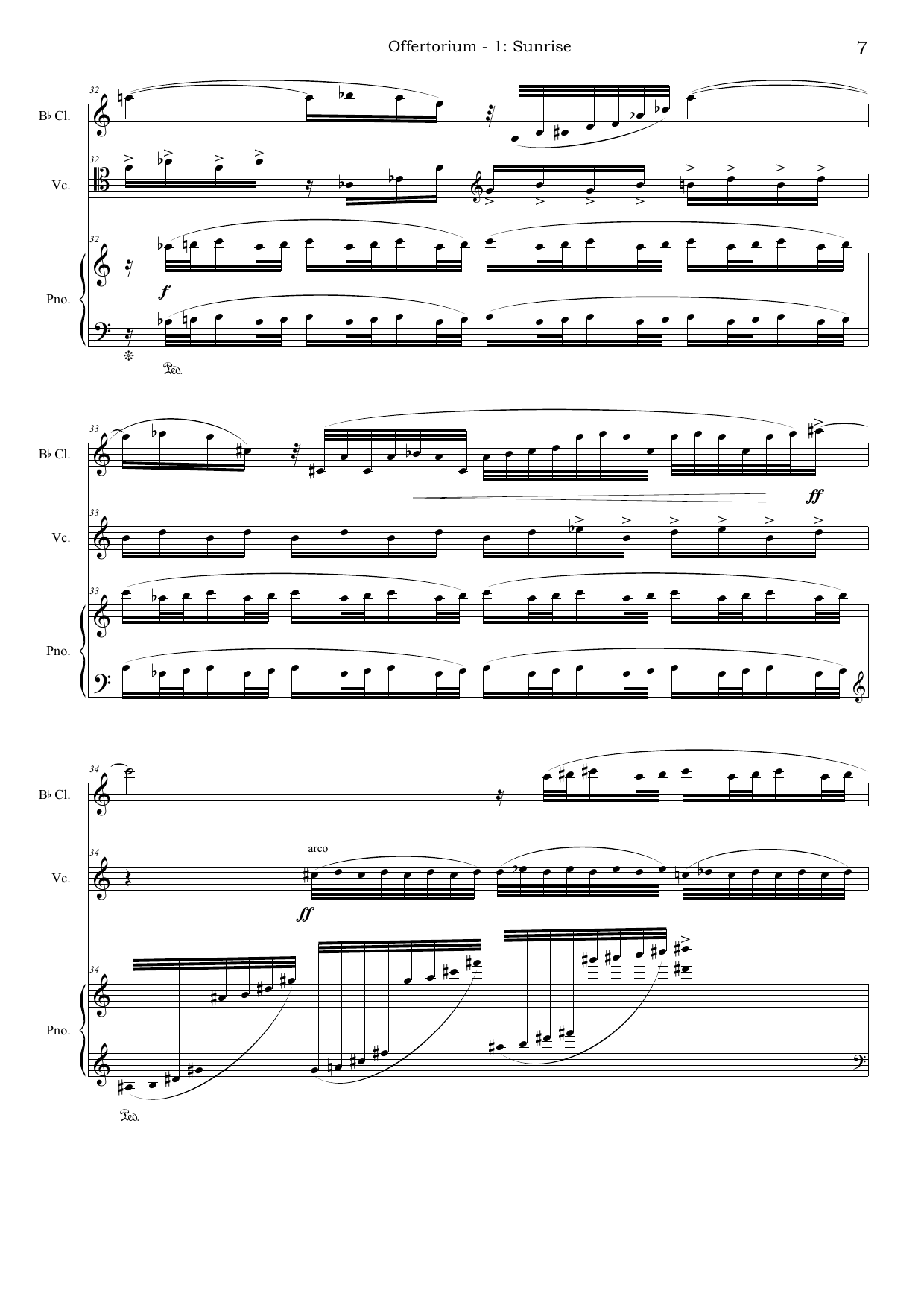 Offertorium - for Clarinet, Cello and Piano - Image 7