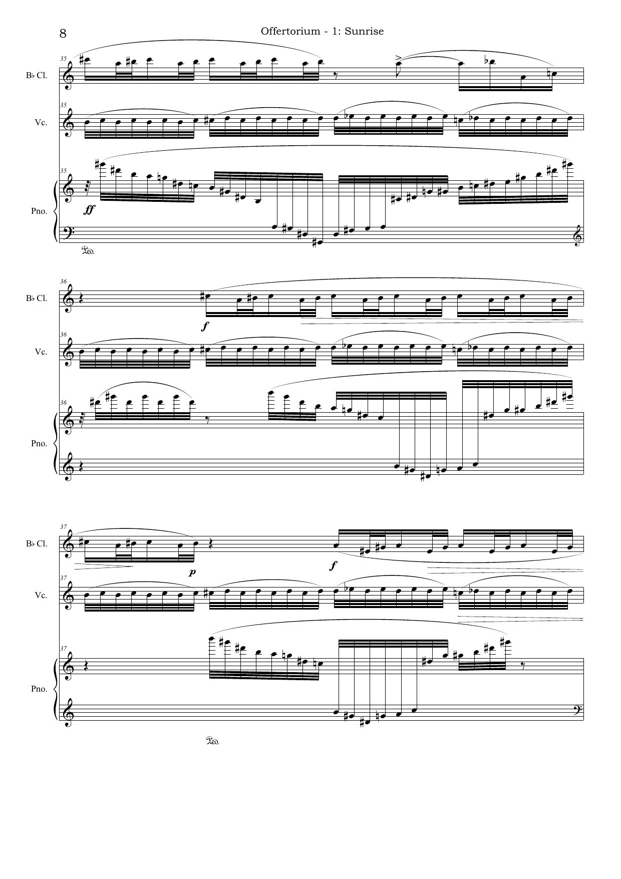 Offertorium - for Clarinet, Cello and Piano - Image 8