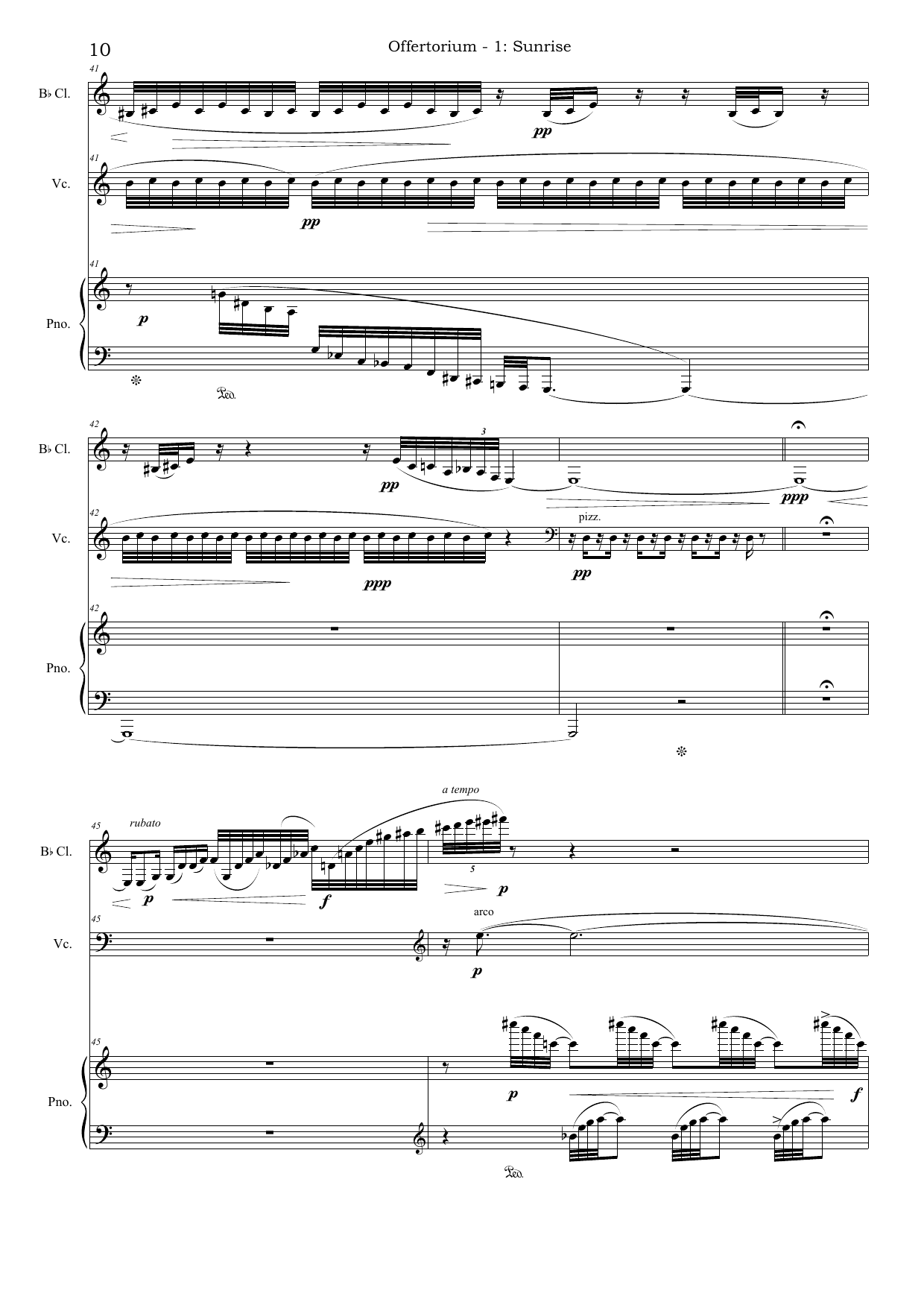 Offertorium - for Clarinet, Cello and Piano - Image 10
