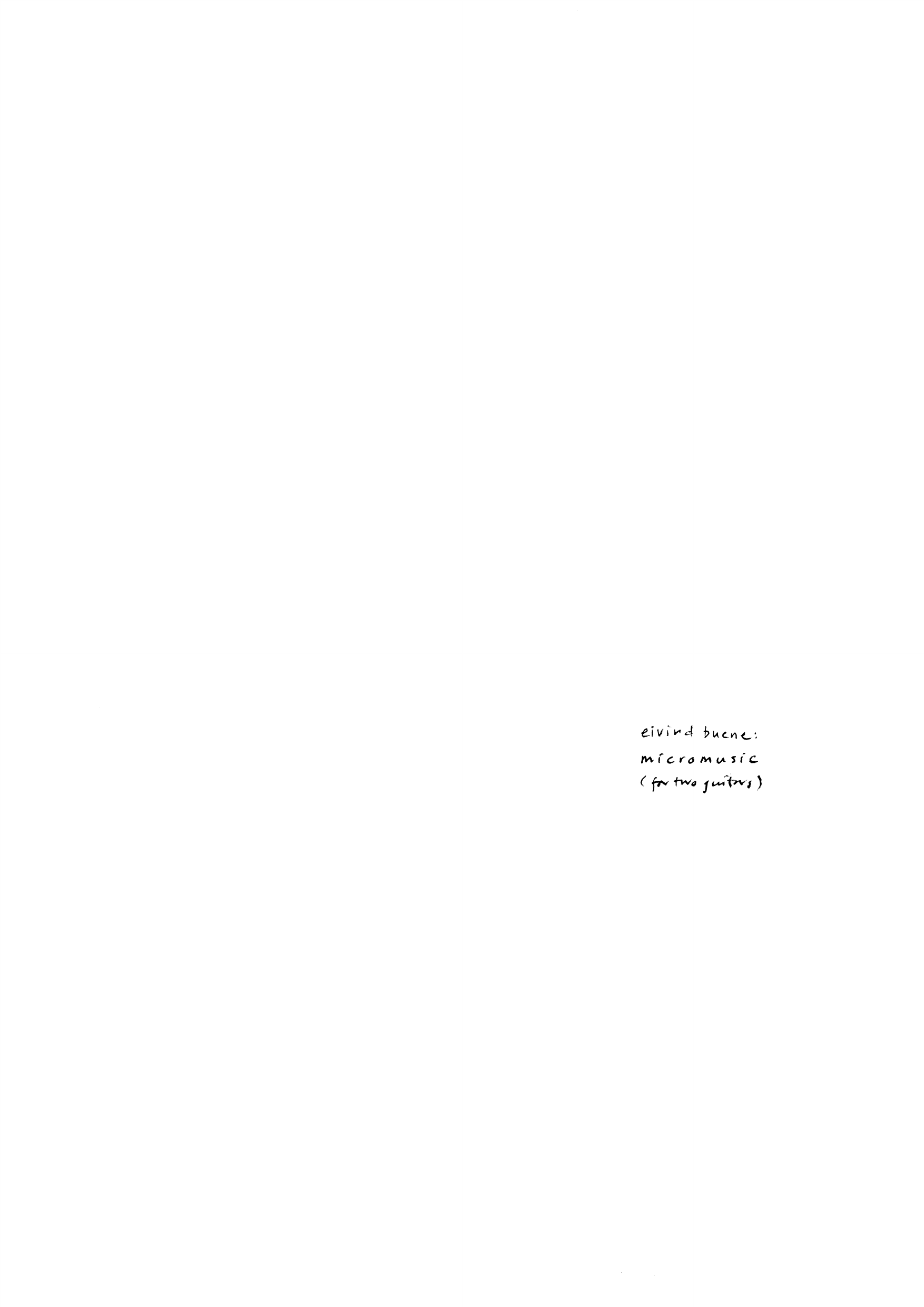 Micromusic - For two guitars