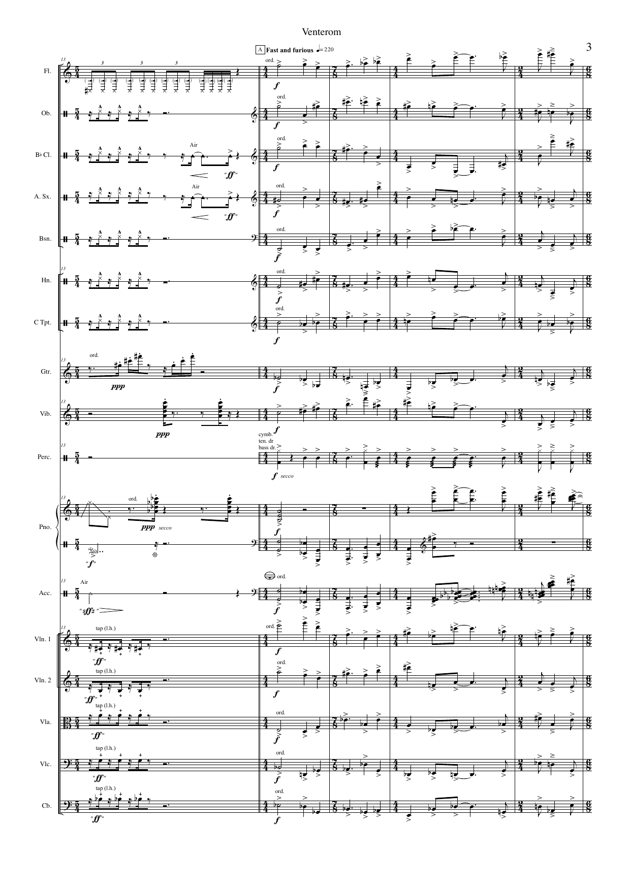 Venterom - For utvidet sinfonietta - Image 9