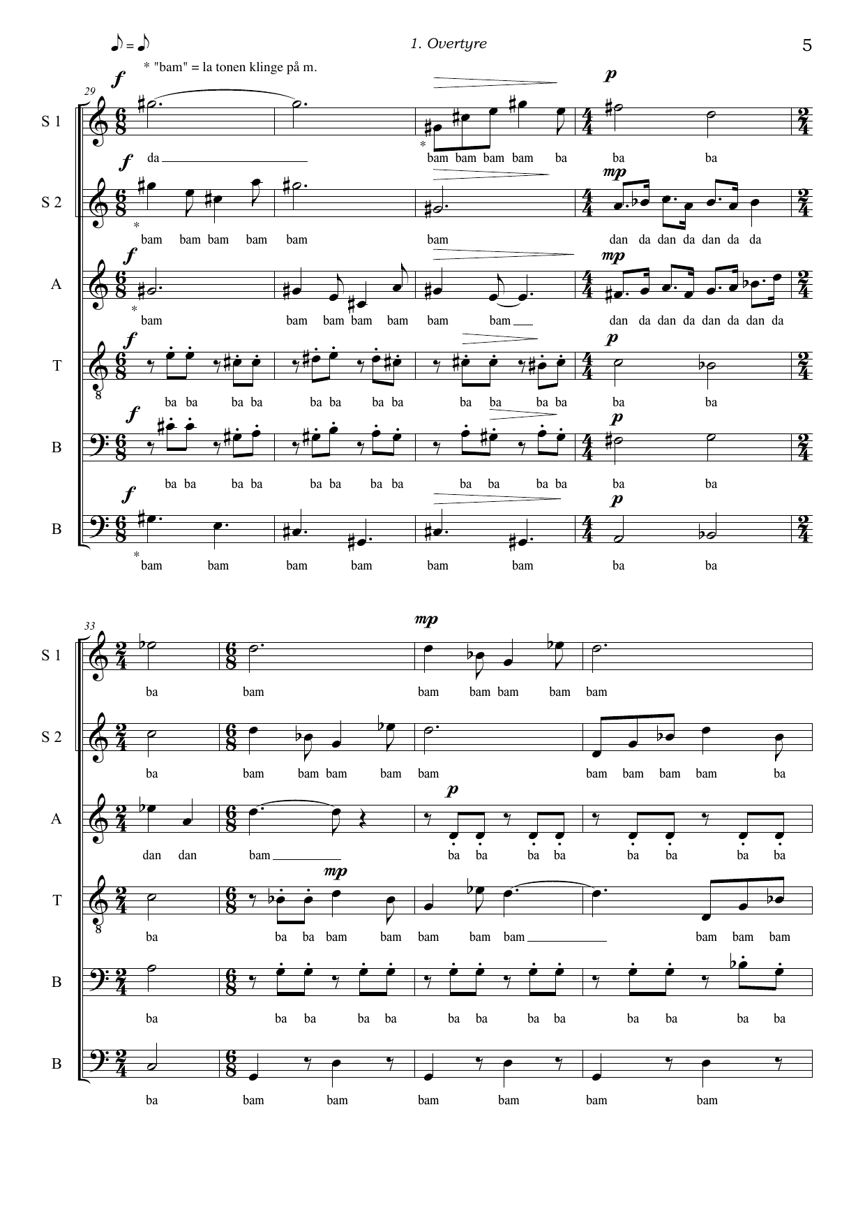 Stemmen fra oven - En musikalsk påskekrim for forteller og vokalensemble (SSATBB) - Image 5