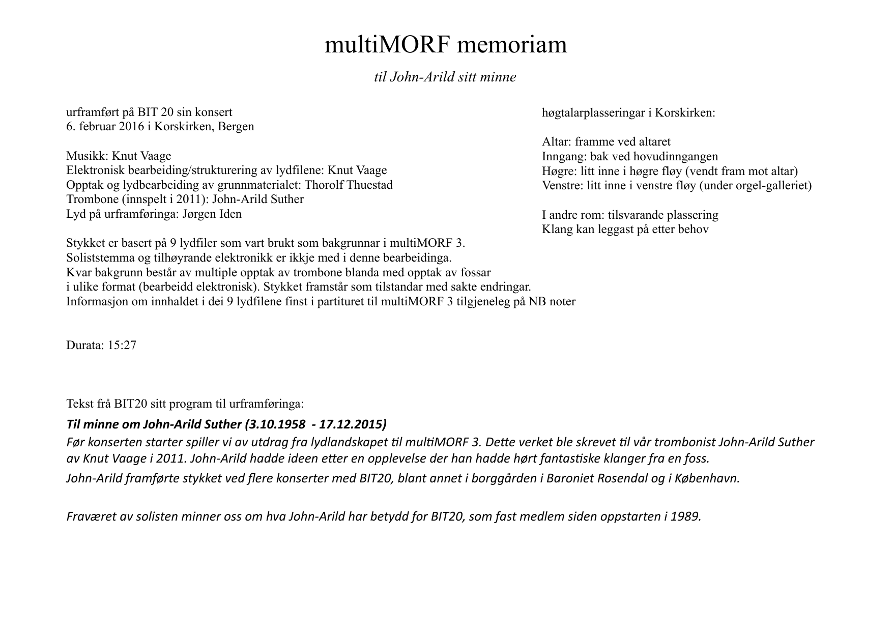 multiMORF  memoriam