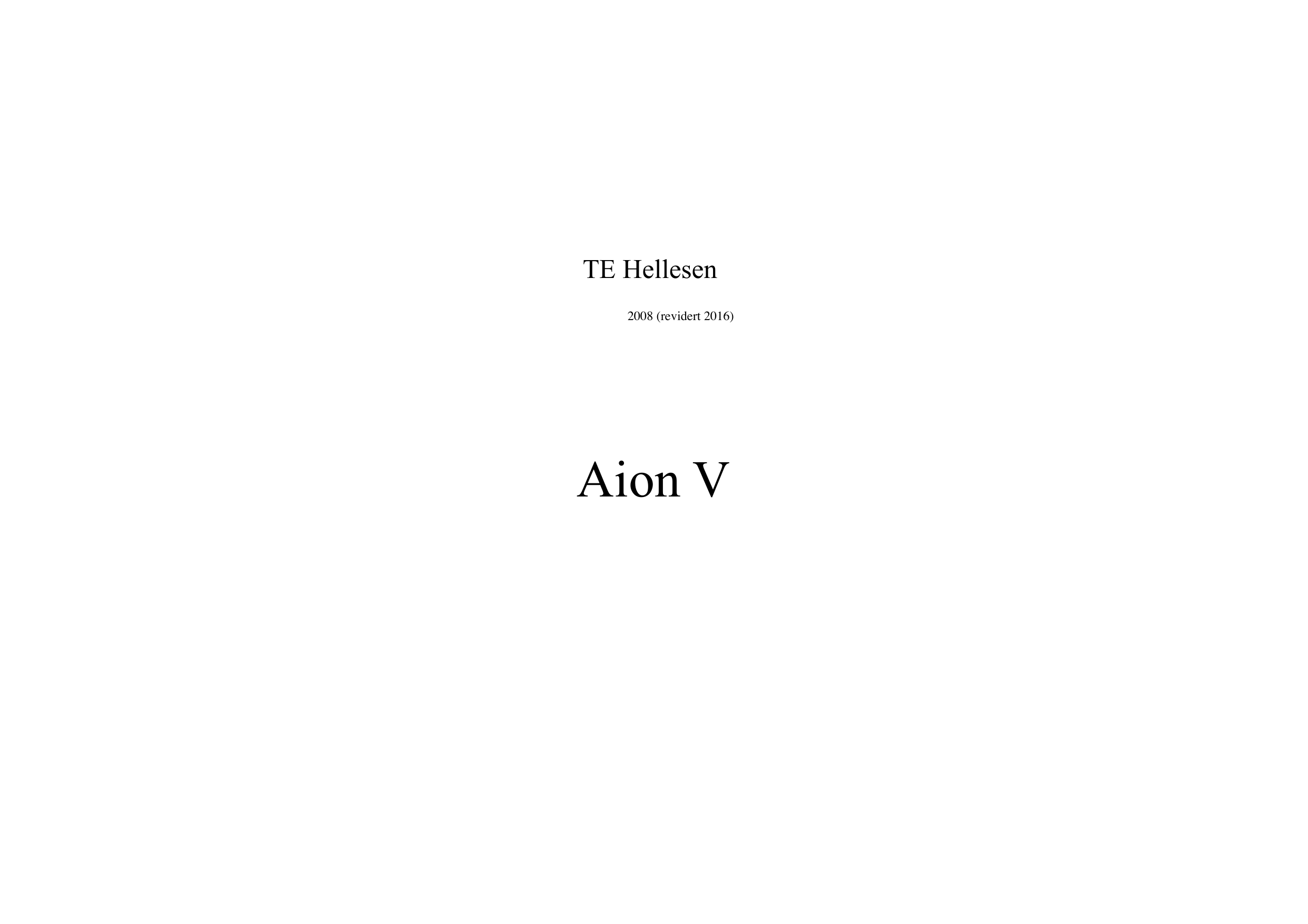 Aion V - for solo gitar