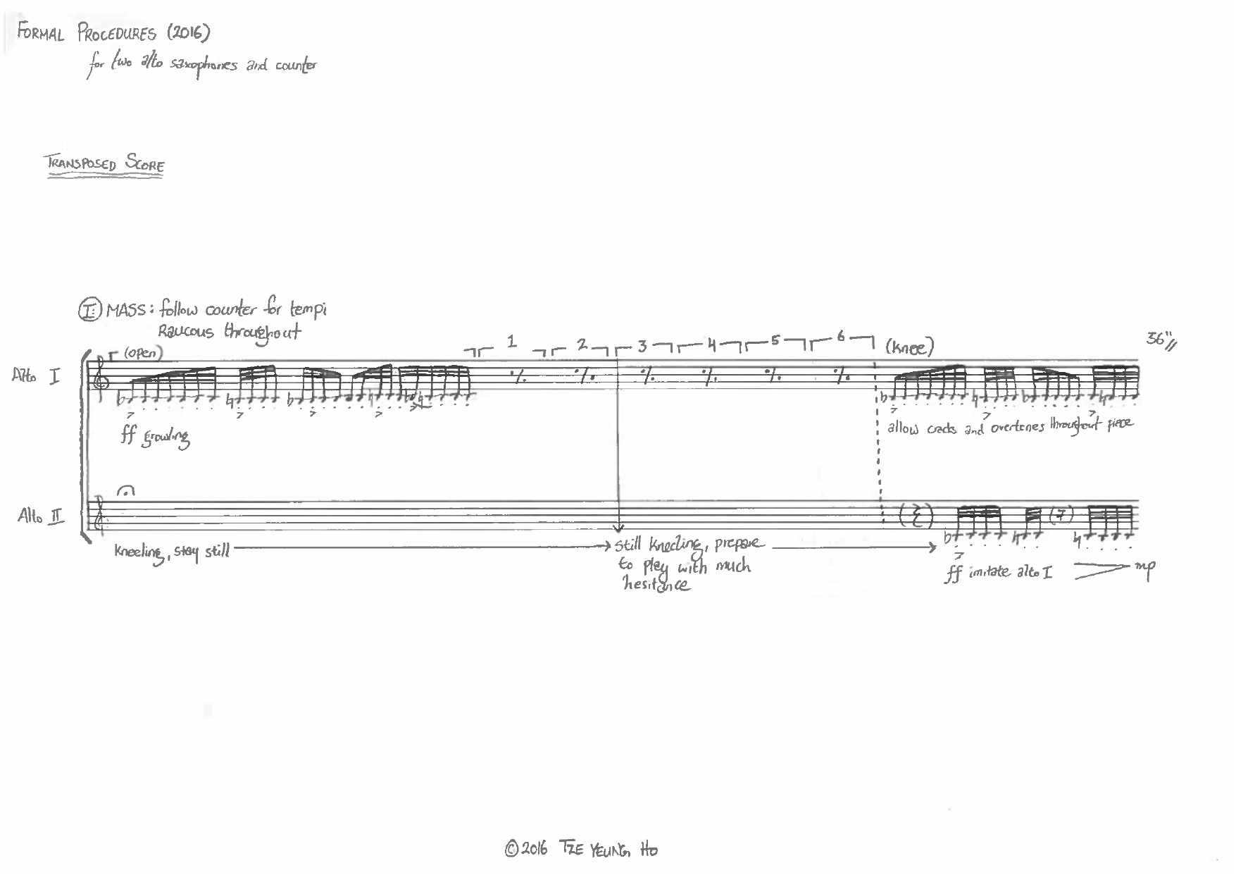 Formal Procedures - For two alto saxophones and counter - Image 5