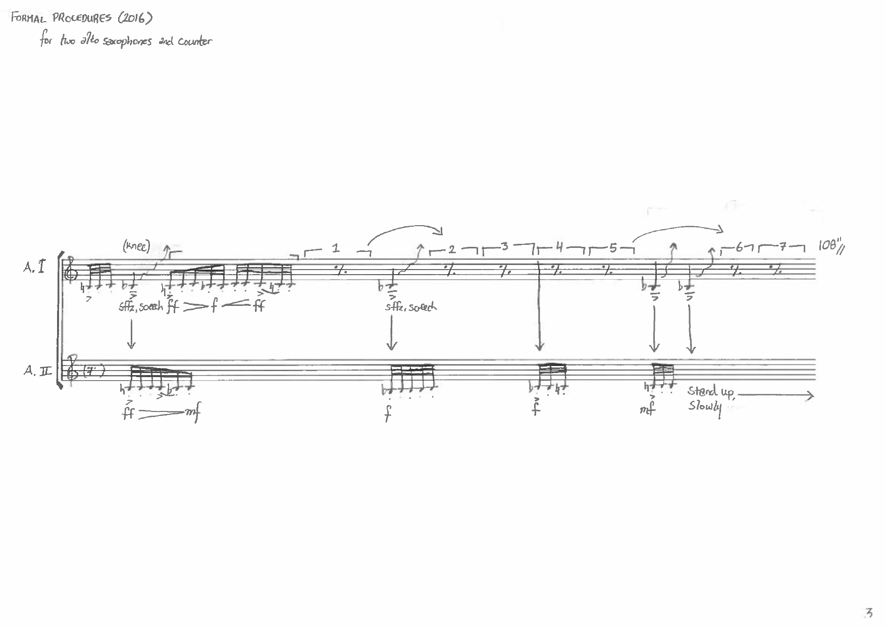 Formal Procedures - For two alto saxophones and counter - Image 7
