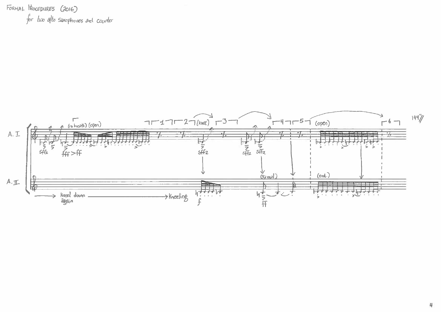 Formal Procedures - For two alto saxophones and counter - Image 8