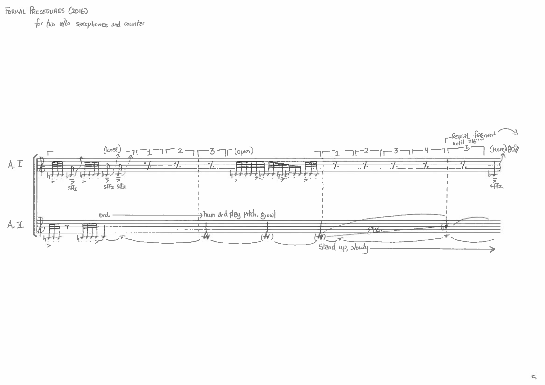 Formal Procedures - For two alto saxophones and counter - Image 9