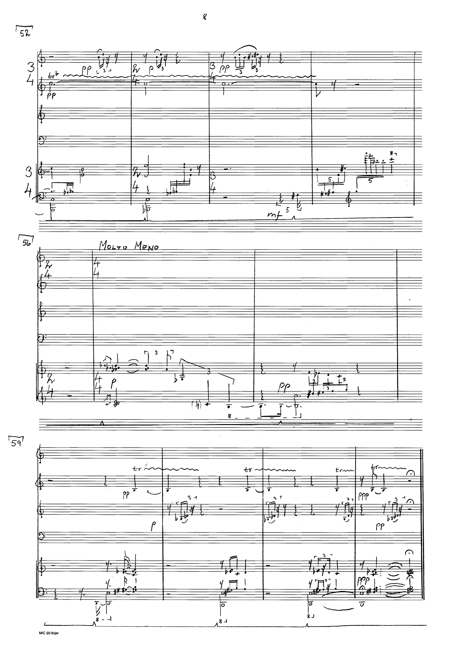 Quintet for saxophone quartet and piano - Image 9