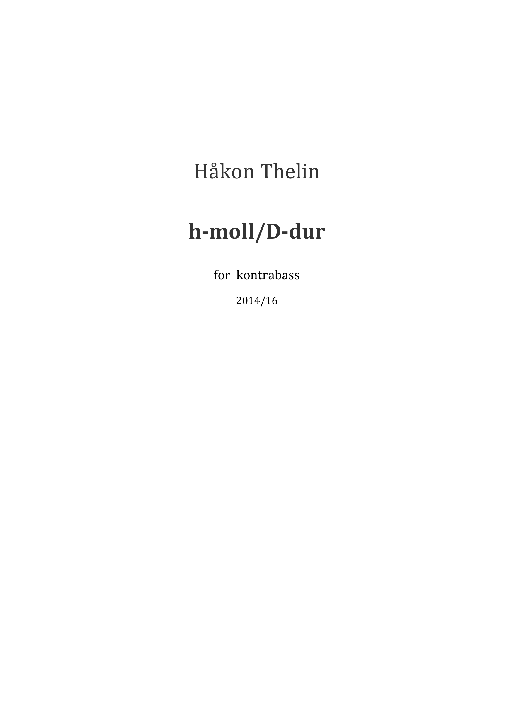 h-moll/D-dur