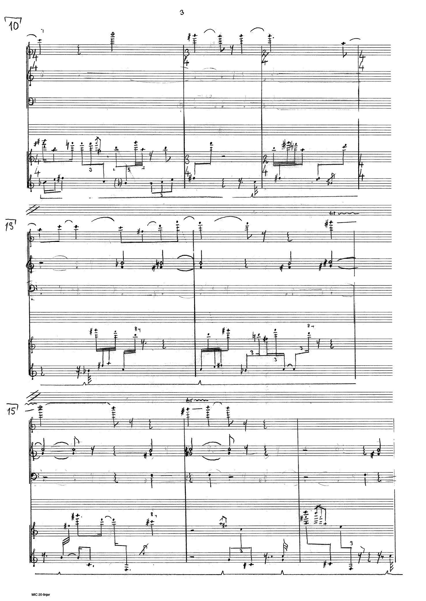 Quartet in Four Parts - For violin, viola and piano - Image 3